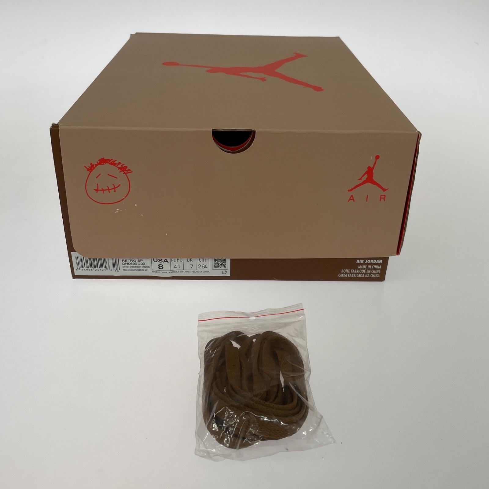 スニーカー Travis Scott × NIKE AIR JORDAN 6 26.0cm 26cm (US8 UK7 1/2 EU42) ブラウン