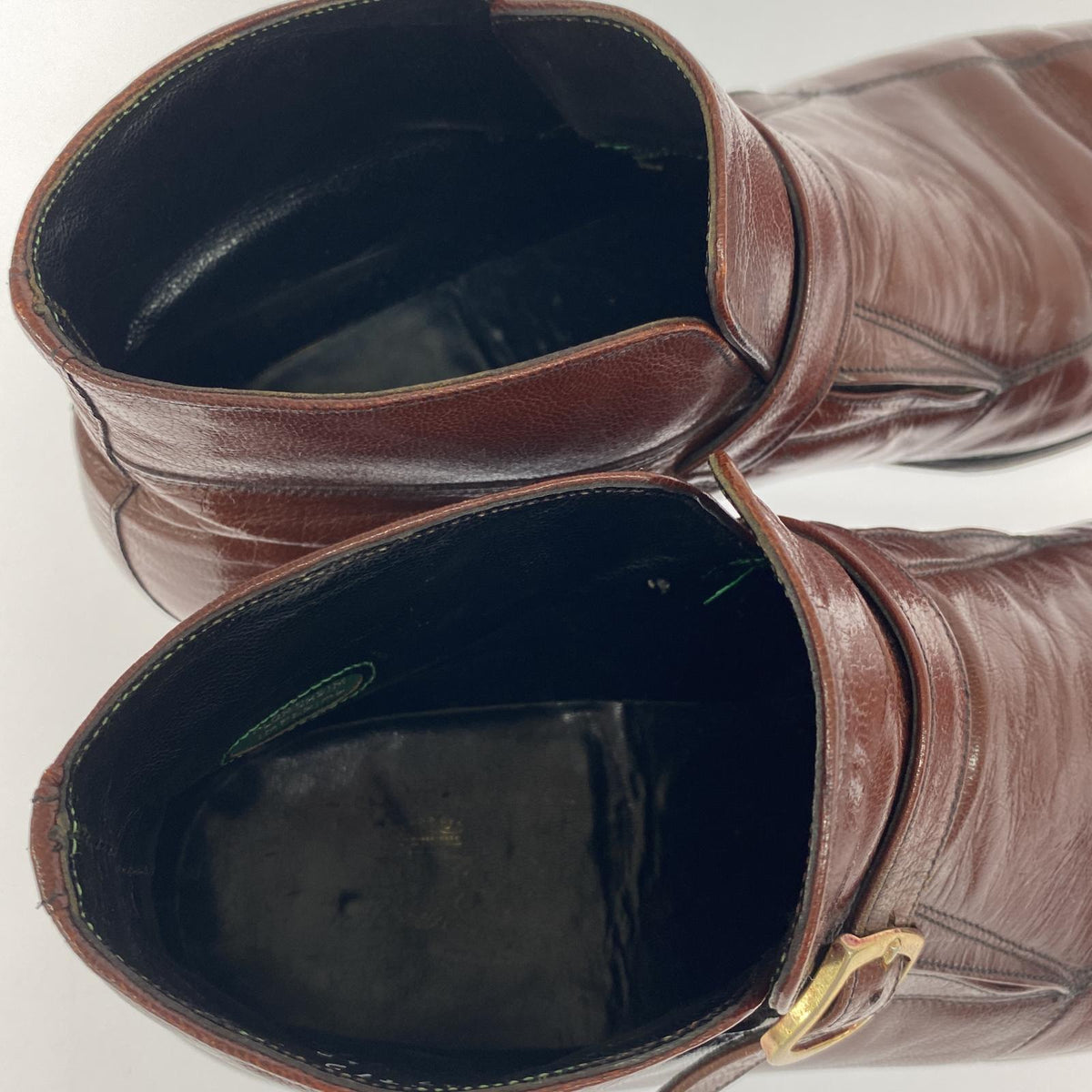 ブーツ FLORSHEIM IMPERIAL 80s ﾓﾝｸｽﾄﾗｯﾌﾟﾚｻﾞｰﾌﾞｰﾂ 10 ブラウン