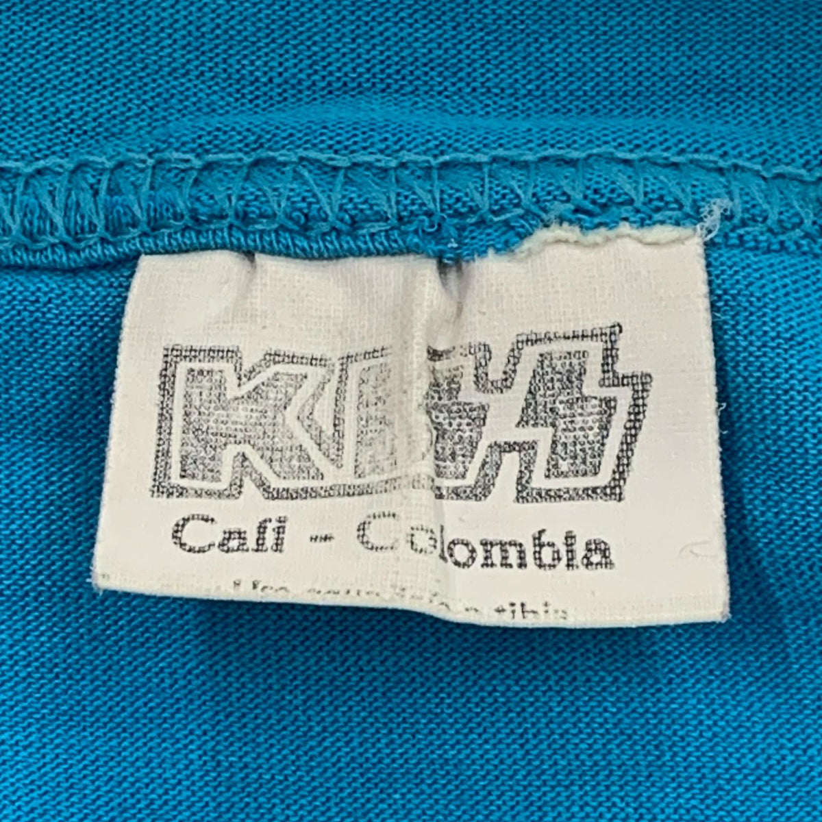 その他トップス OLD KISS MI VALLE DEL CAUCA PRINT S/Sｶｯﾄｿｰ ﾌﾞﾙｰ ブルー