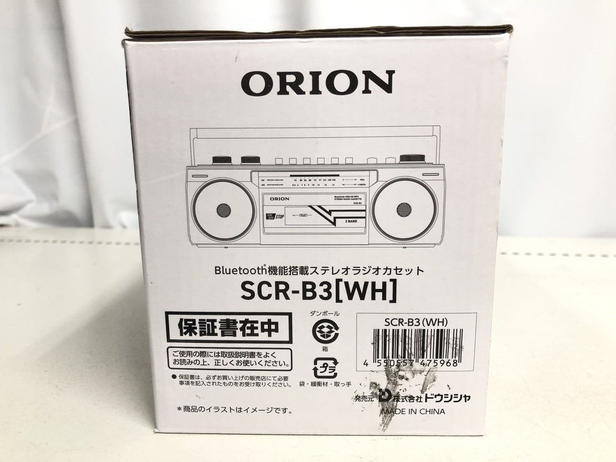 (N)ORION BT機能搭載ｽﾃﾚｵﾗｼﾞｶｾ　SCR-B3(WH) オーディオ機器