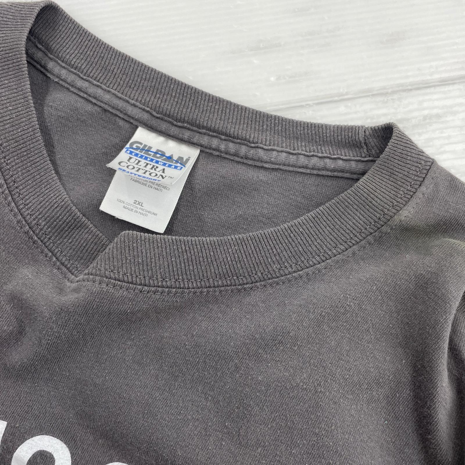 その他トップス 00s got 1080p? 企業 パロディ両面プリントL/STee 2XL グレー GILDAN グレー