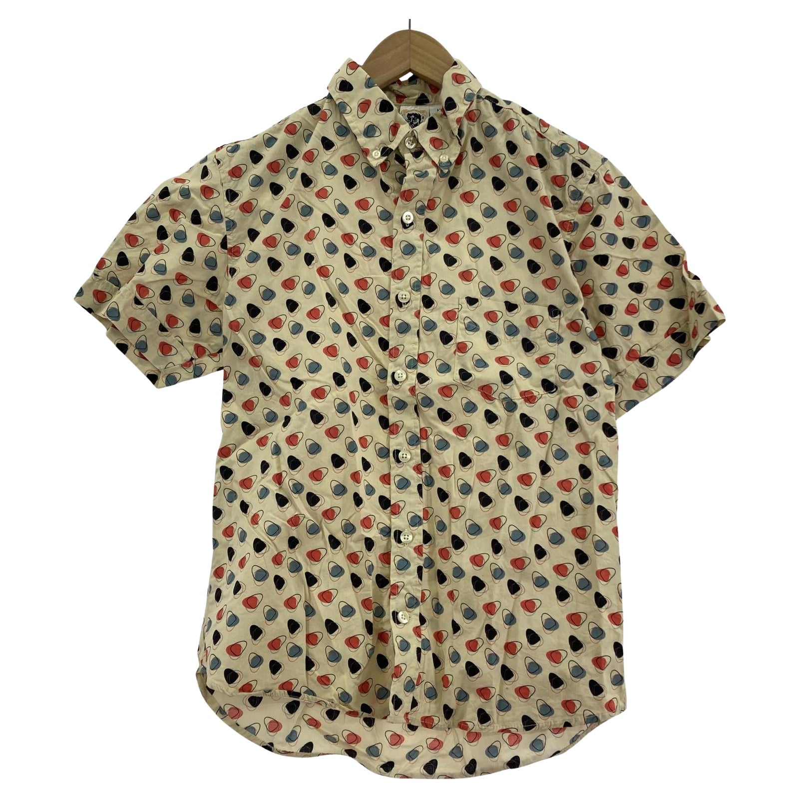 長袖シャツ KENNINGTON 半袖柄シャツ (M) ベージュ M ベージュ