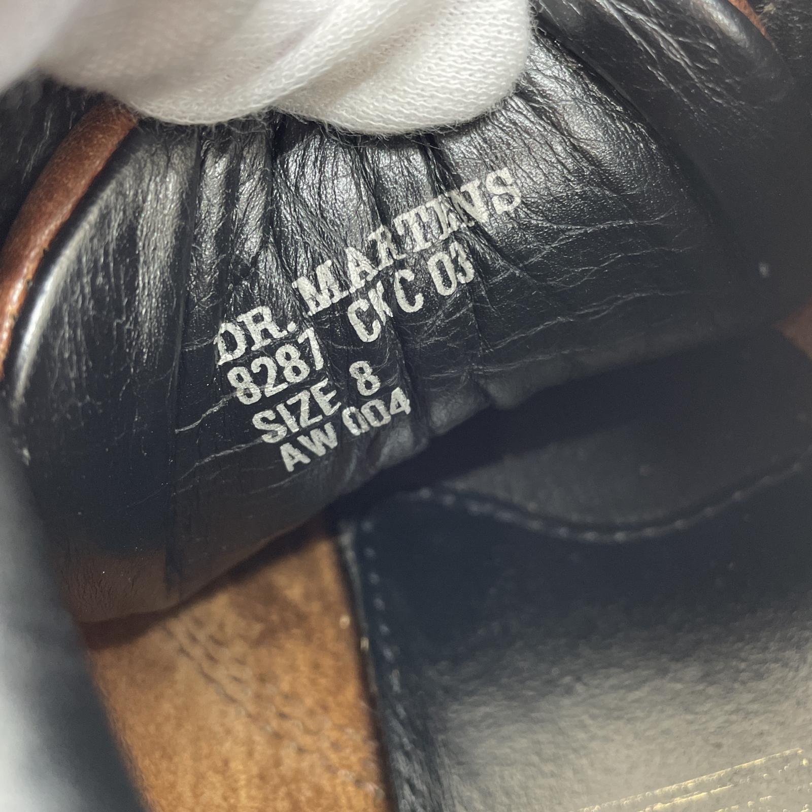 ブーツ Dr.Martens 8287 ｲﾝｸﾞﾗﾝﾄﾞ製 ﾚｻﾞｰﾌﾞｰﾂ 茶 ブラウン