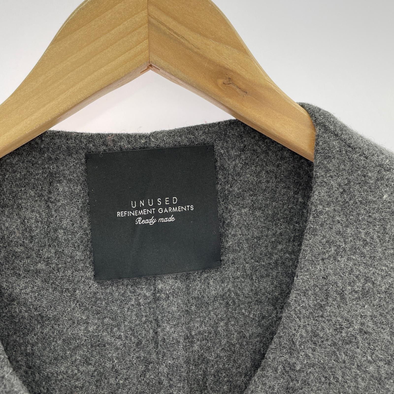 その他アウター UNUSED Collarless Coat ﾉｰｶﾗｰｺ-ﾄ 2 ｸﾞﾚｰ