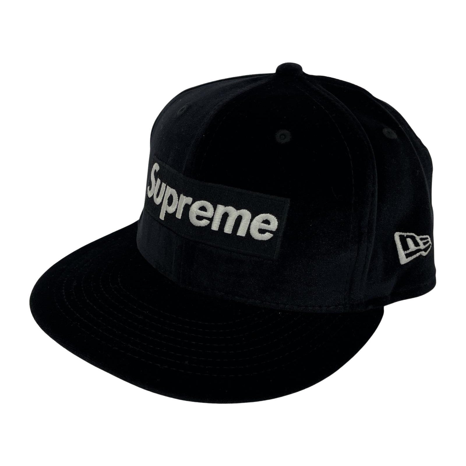 その他帽子 Supreme/22AW VELOUR BOX LOGO/キャップ ブラック