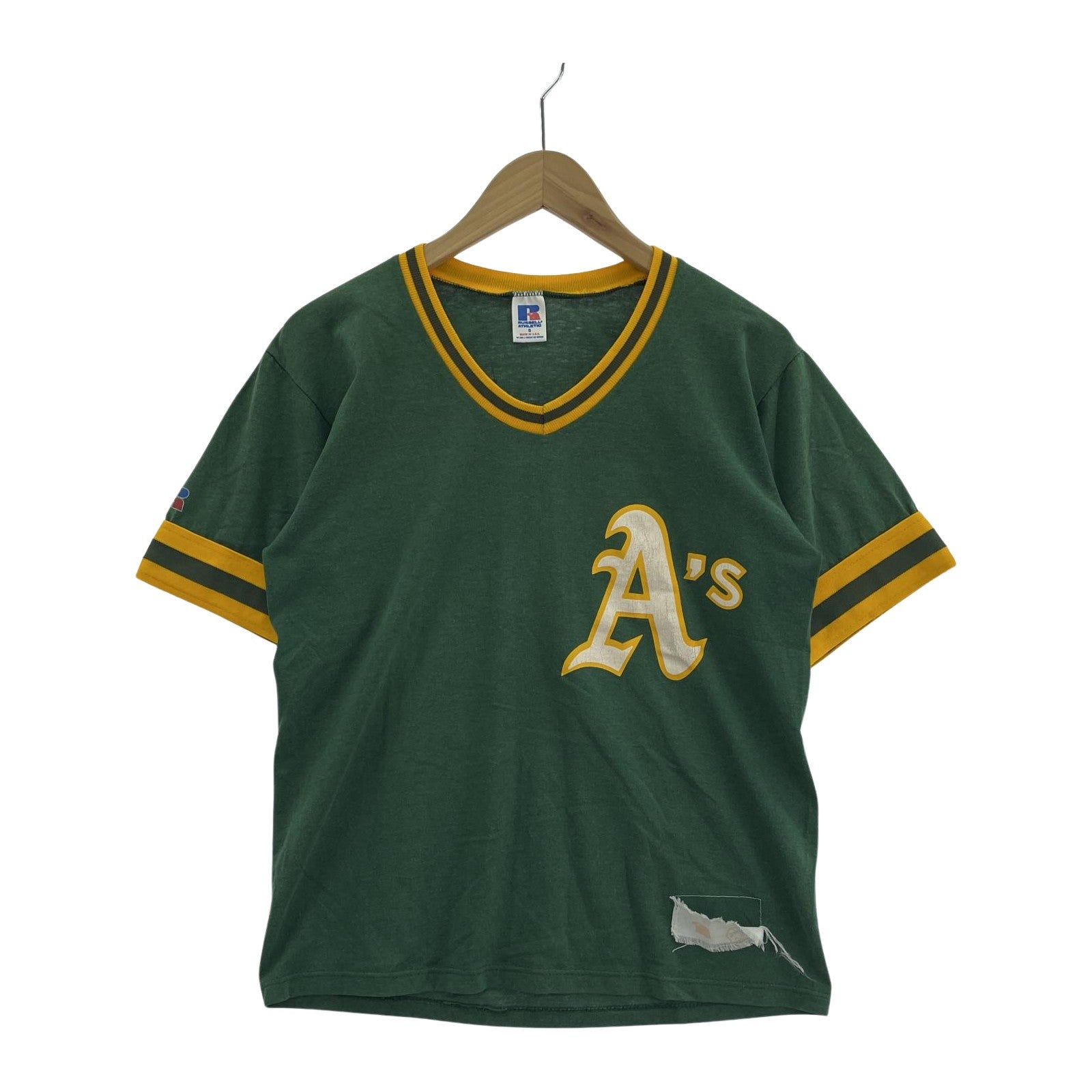その他トップス RUSSELL アスレティックス Tシャツ S S グリーン