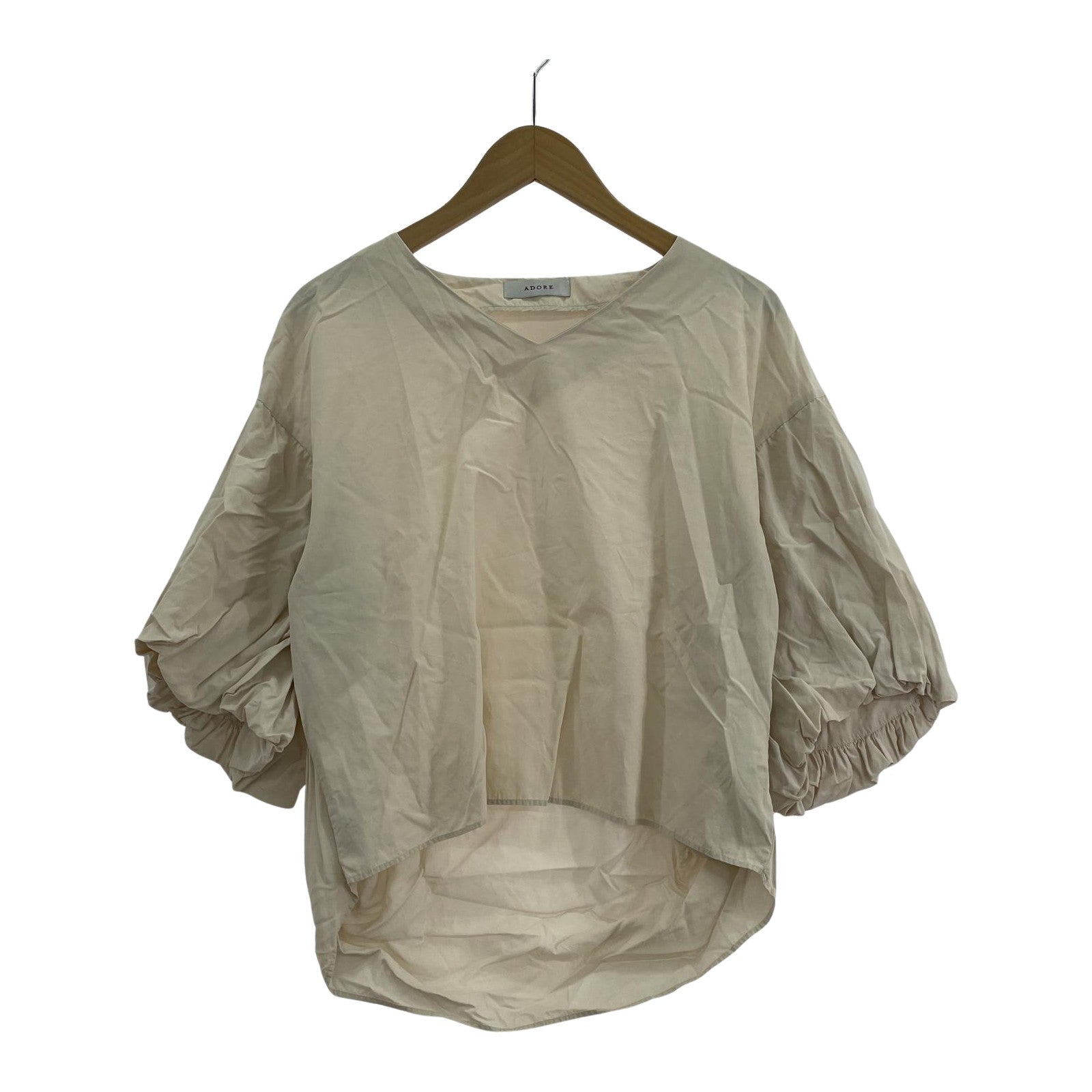 その他トップス ADORE コンフォートストレッチブラウス ベージュ 38 ベージュ