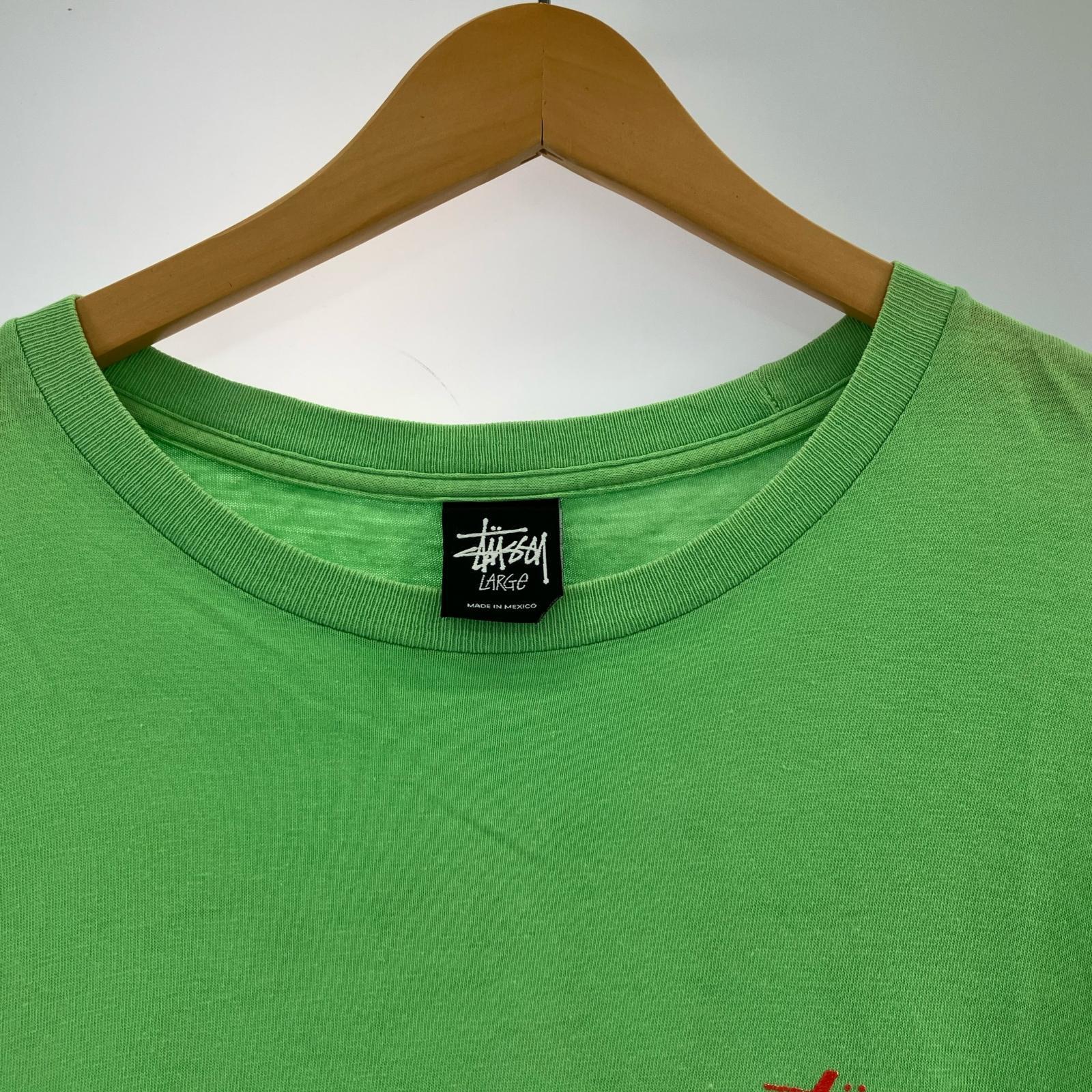 その他トップス STUSSY マルチプリントTee L 黄緑 L