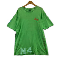 その他トップス STUSSY マルチプリントTee L 黄緑 L