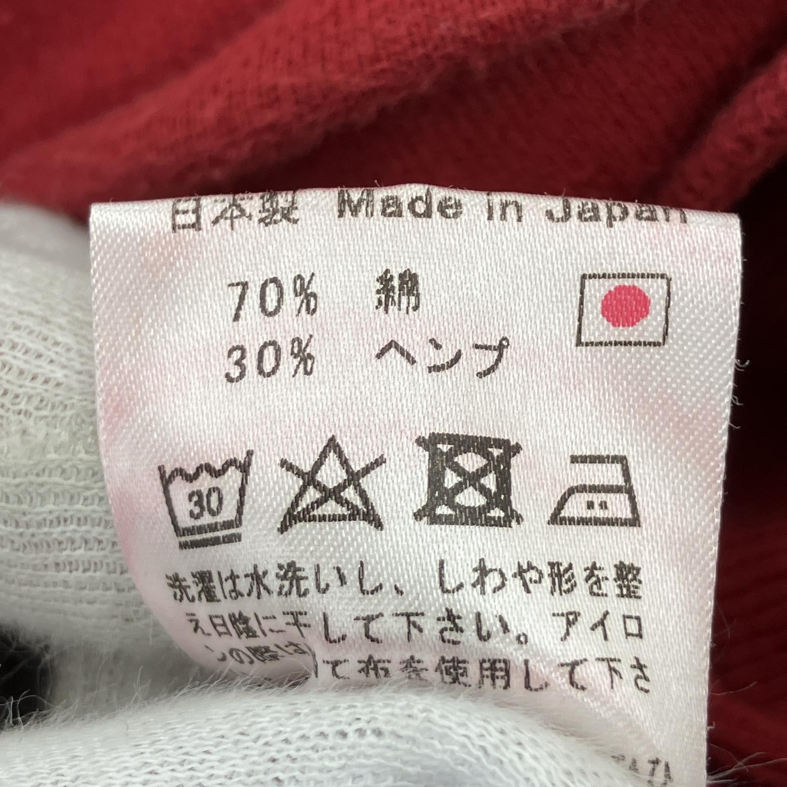その他トップス hihihi ヒヒヒ コットン×ヘンプ スウェット(M) M レッド
