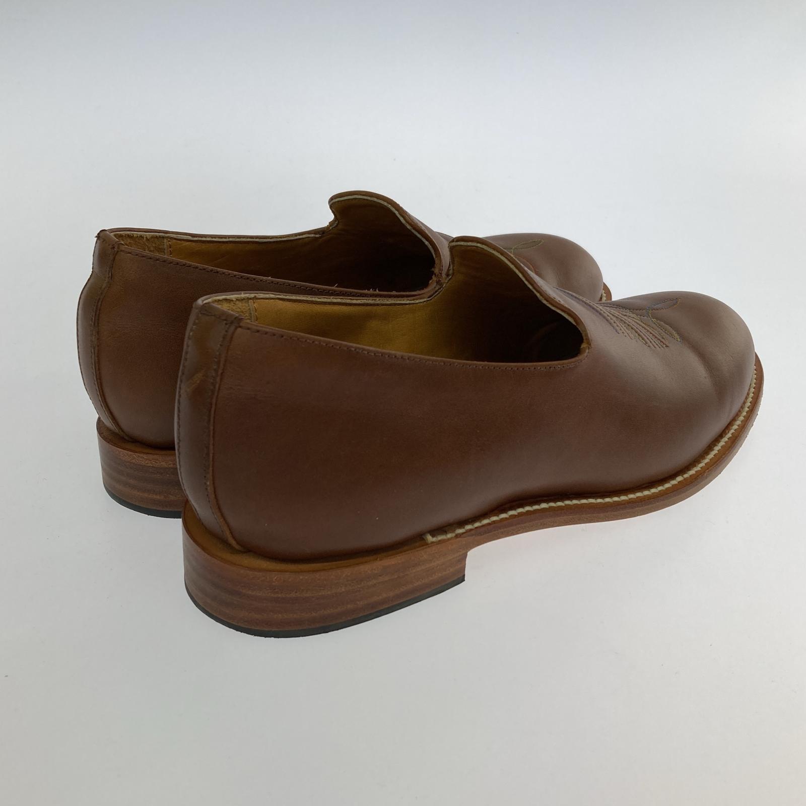 その他靴 unmarked loafer whiskey embroidery ブラウン