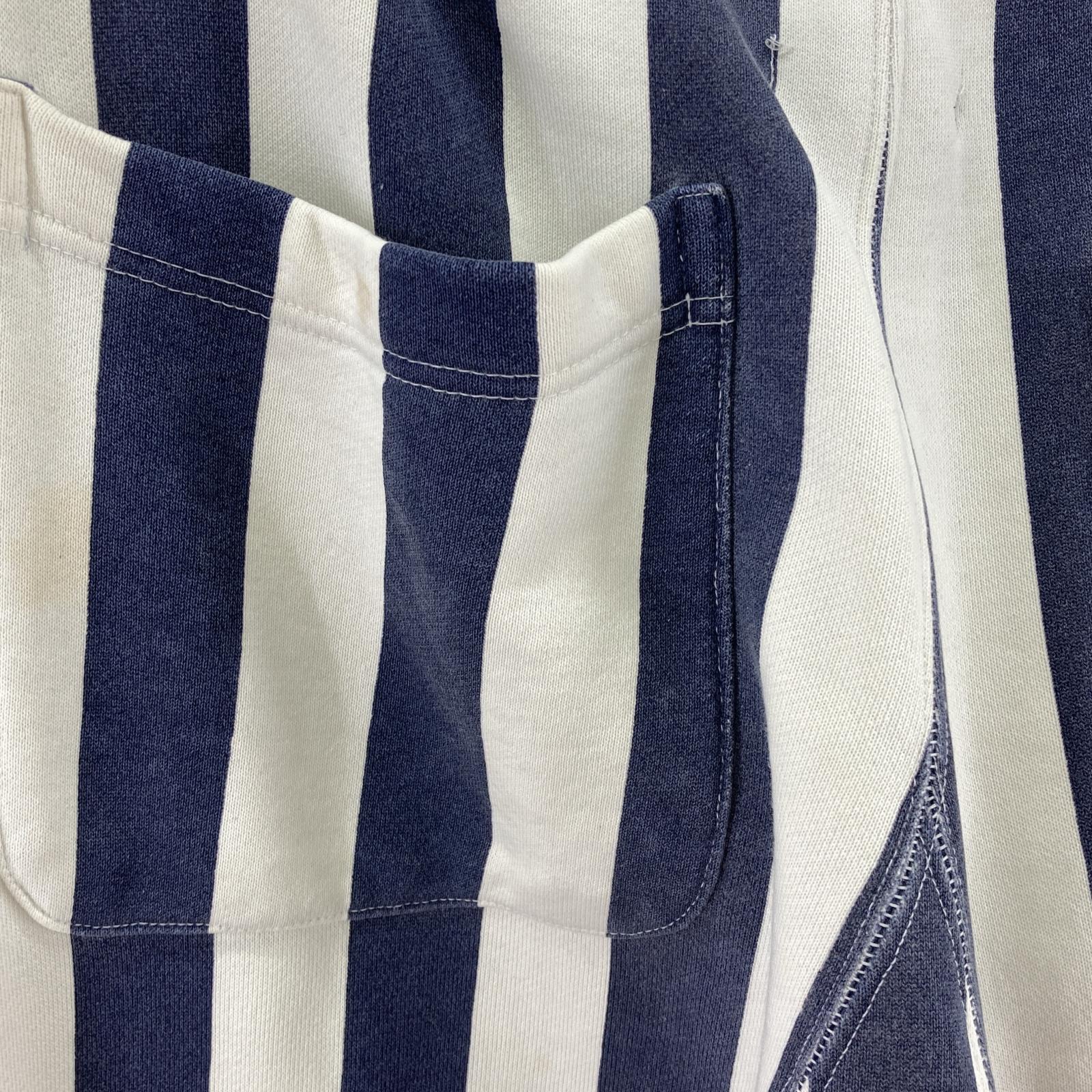 その他ボトムス AFFA ストライプパンツ ネイビー×ホワイト M