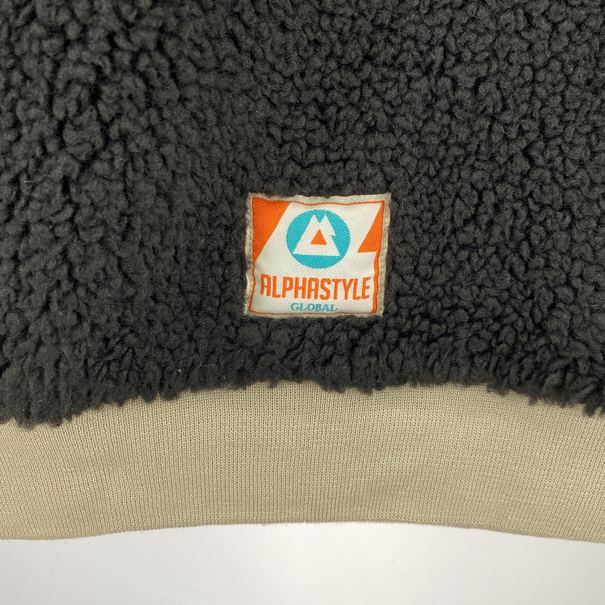 その他トップス ALPHA STYLE TAKAHE VEGAN FUR SWEATSHIRT/黒 L ブラック