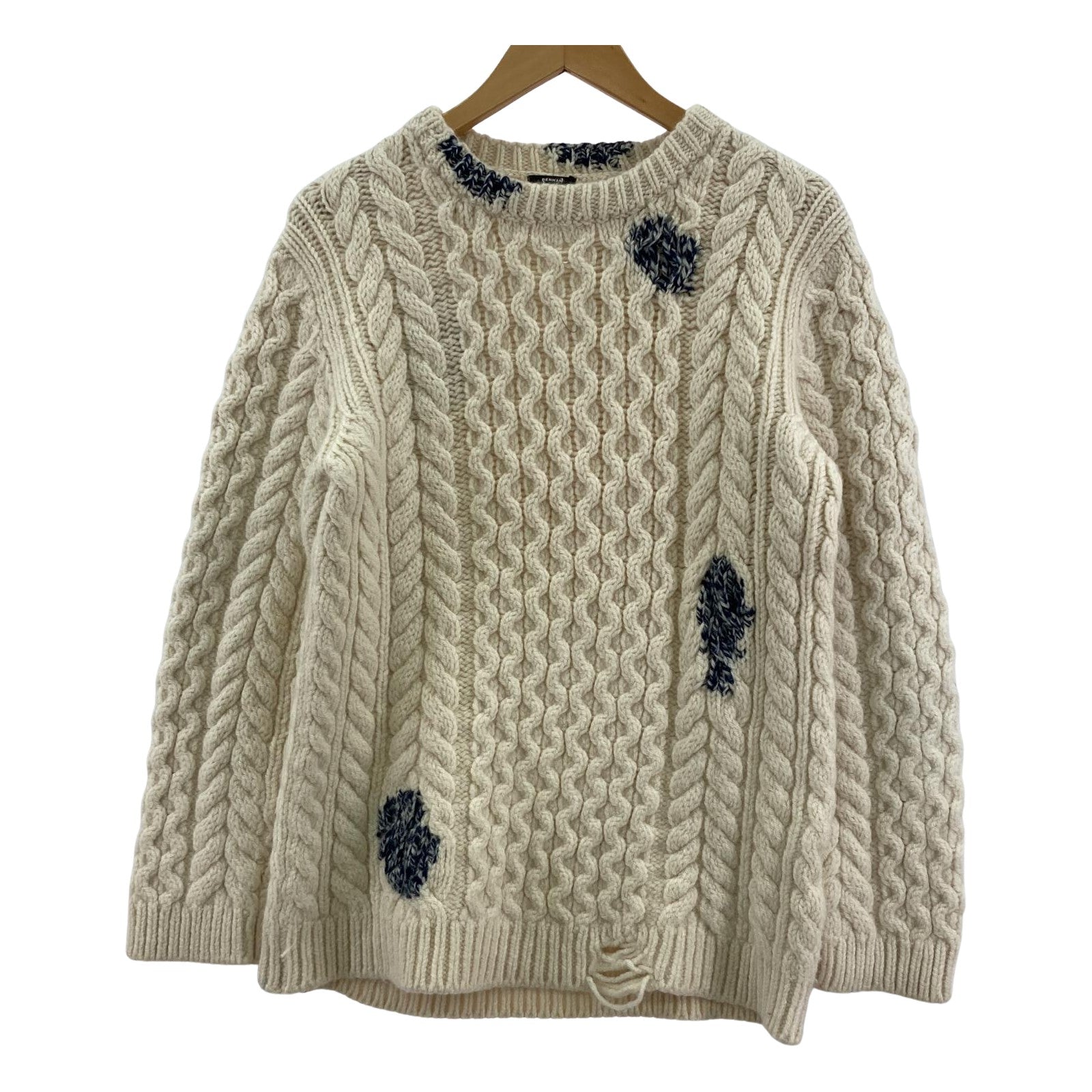 その他トップス DENHAM HVAN KNIT CMB ｸﾙｰﾈｯｸﾆｯﾄ L ホワイト