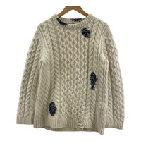 その他トップス DENHAM HVAN KNIT CMB ｸﾙｰﾈｯｸﾆｯﾄ L ホワイト