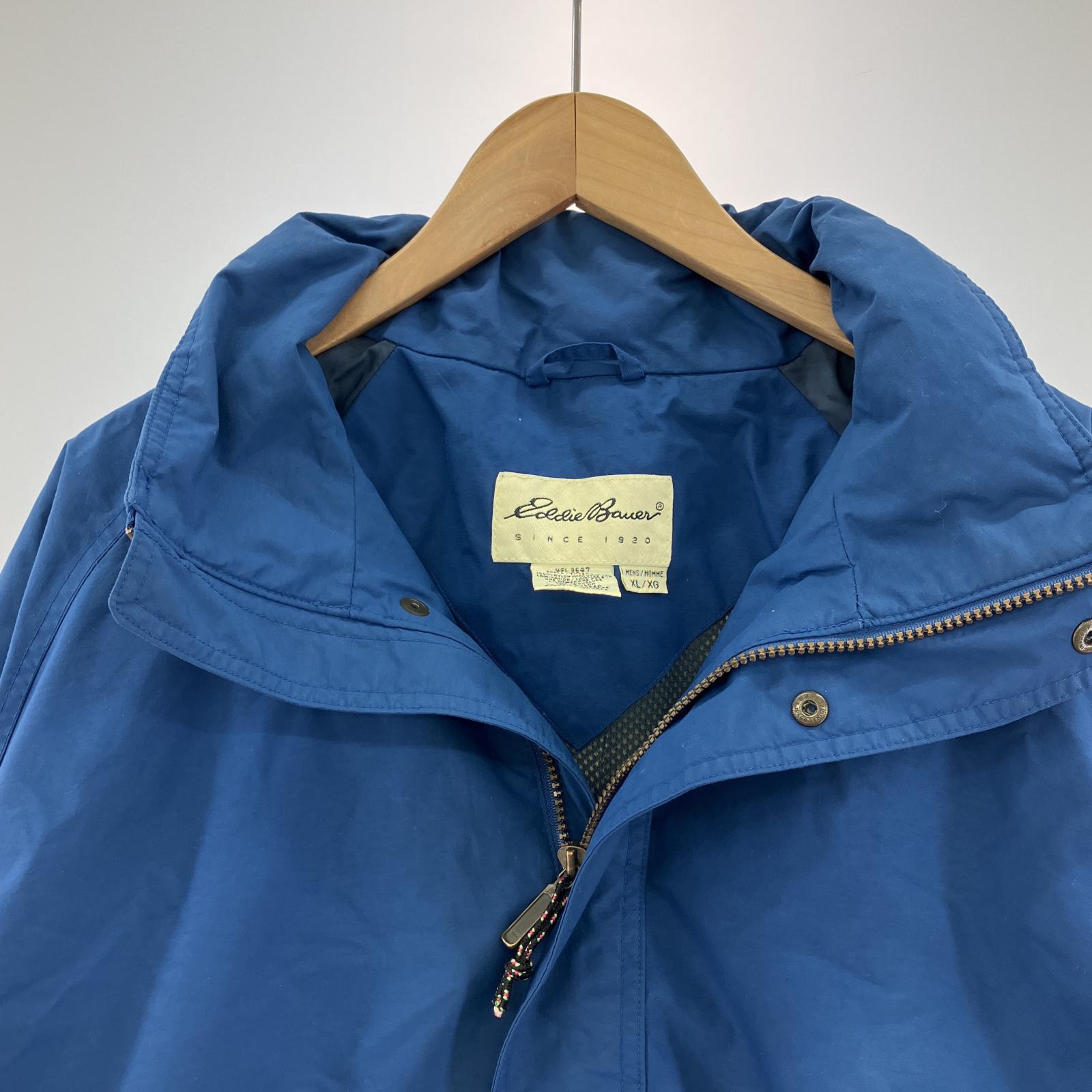 その他アウター 90s Eddie Bauer ナイロンジャケット 青 ( LL ブルー
