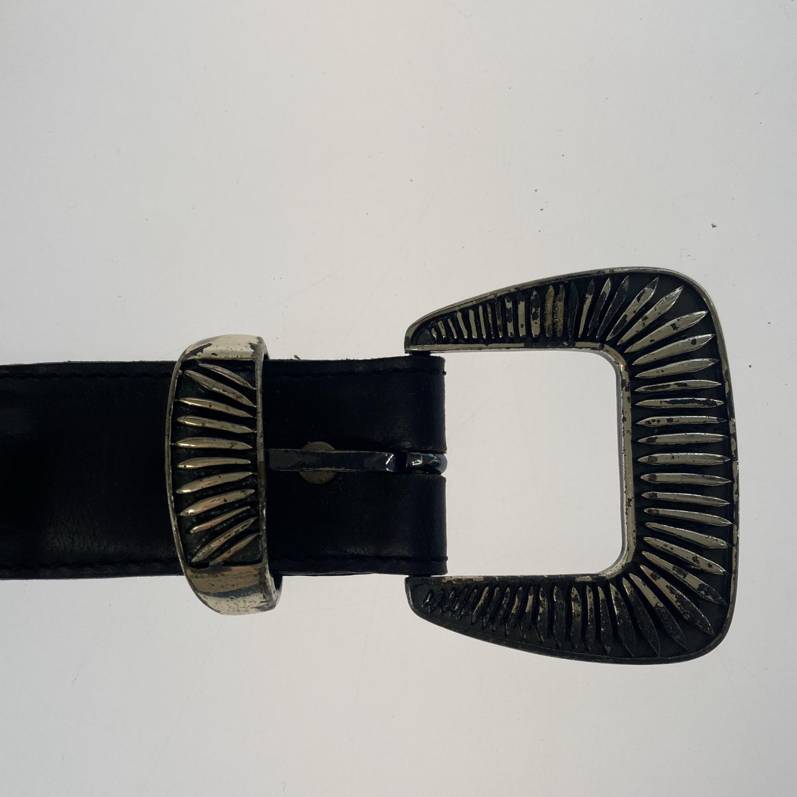 その他アクセサリー NANNI ナンニ MADE IN ITALY チェーン＆レザーベルト (32/80) ブラック ブラック