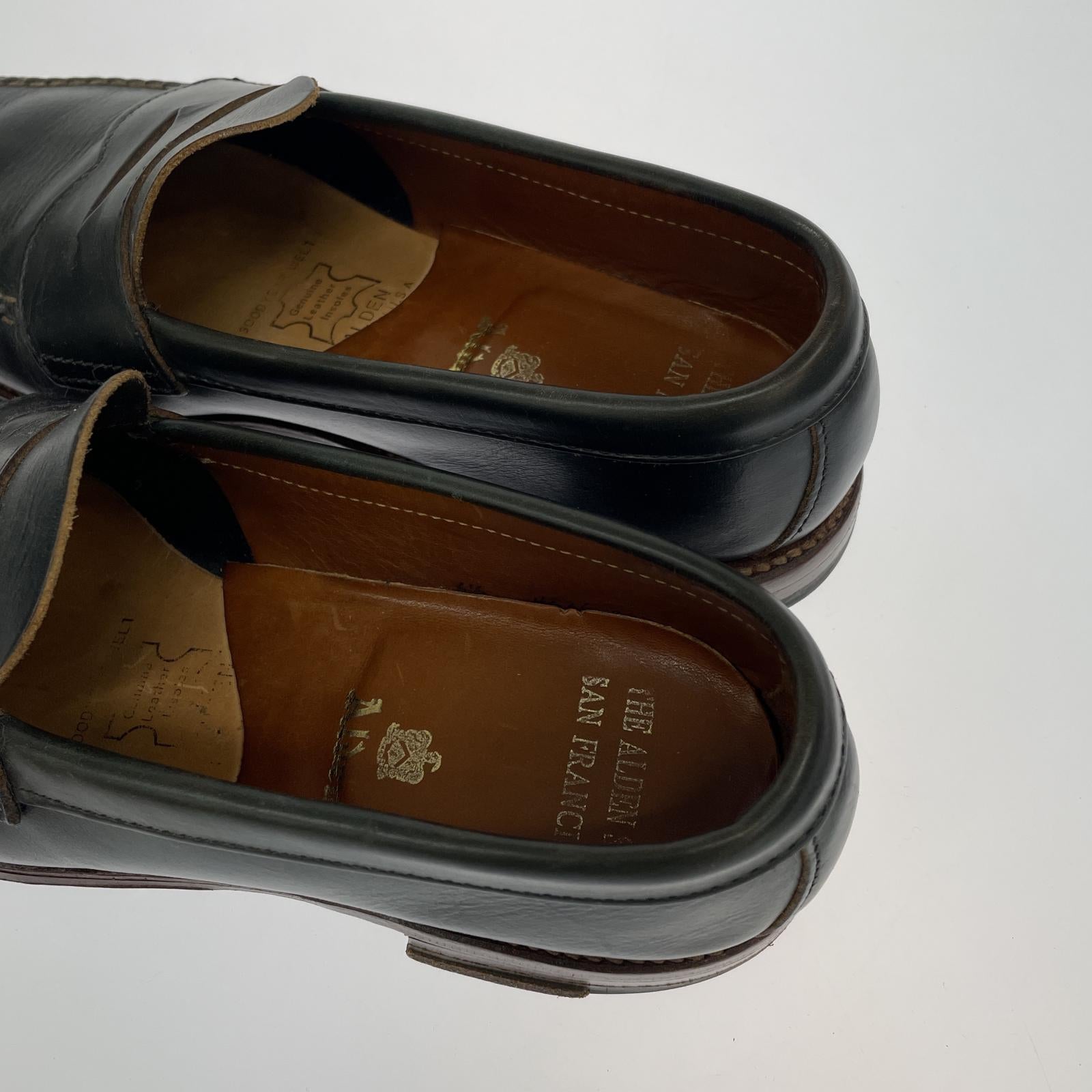 その他靴 ALDEN 17835F Navy Chromexcel LHS Penny Loafer コインローファー 6 1/2 25cm (US7 UK6 1/2 EU40)