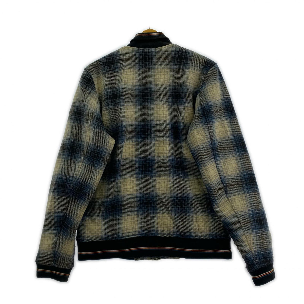 その他アウター Nudie Jeans チェック柄 ウールスタジャン ブルー M ブルー