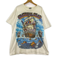その他トップス 90s GRATEFUL DEAD Ship Of Fools バンドTee XL 白 LIQUID BLUE ホワイト