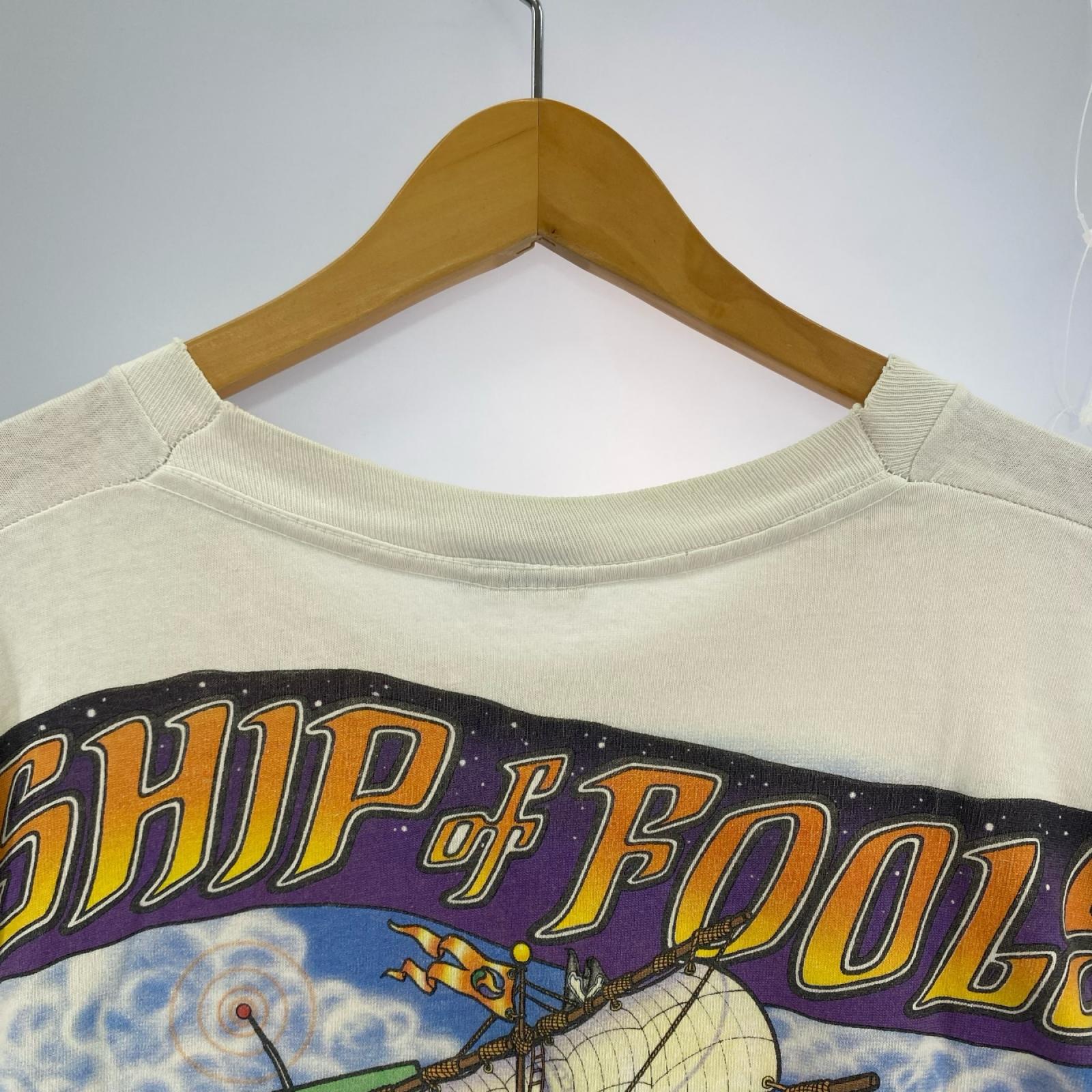 その他トップス 90s GRATEFUL DEAD Ship Of Fools バンドTee XL 白 LIQUID BLUE ホワイト