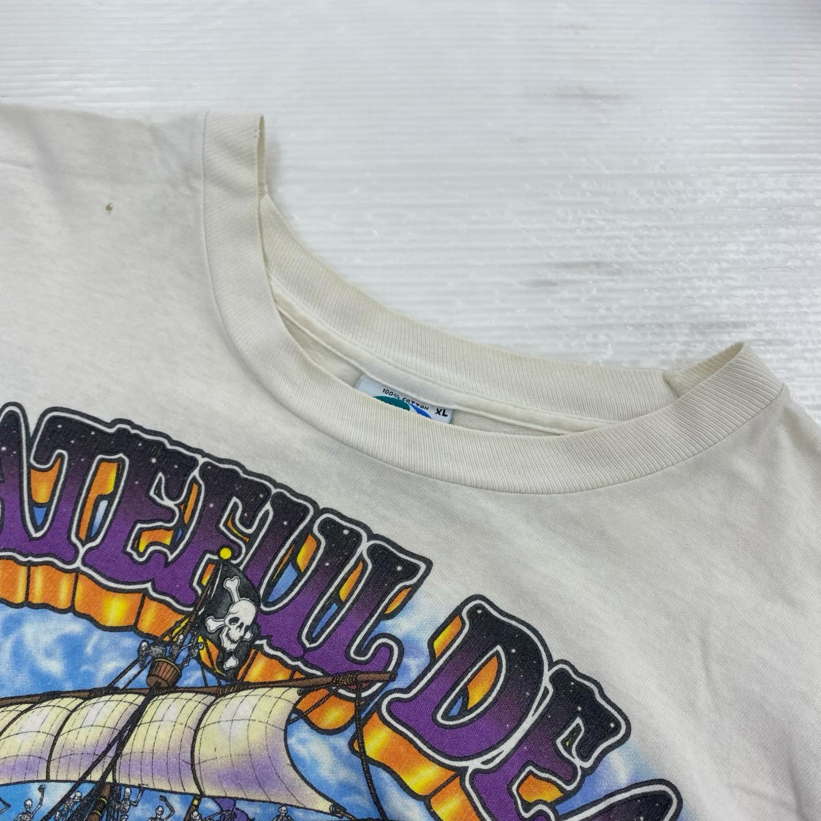 その他トップス 90s GRATEFUL DEAD Ship Of Fools バンドTee XL 白 LIQUID BLUE ホワイト
