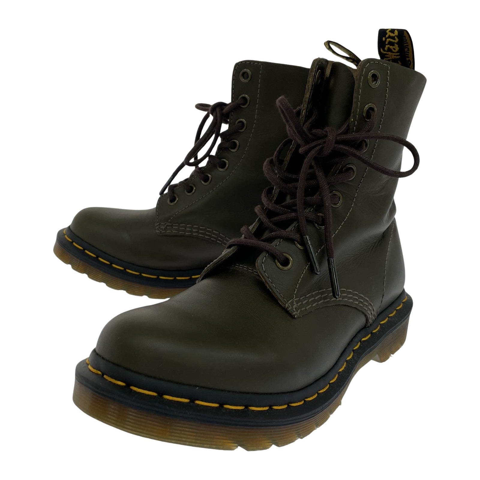 ブーツ Dr.Martens 1460 PASCAL UK4 カーキ