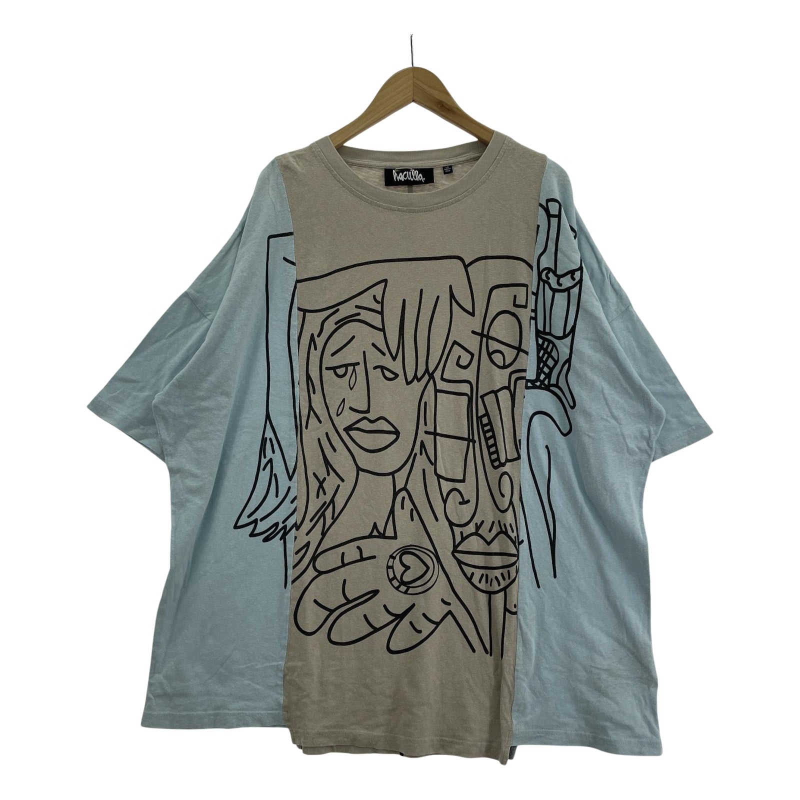 その他トップス HACULLA ODDS AND ENDS S/S Tee L ベージュ