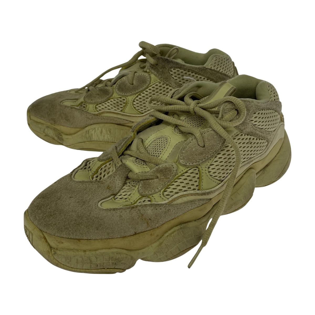 スニーカー adidas YEEZY 500 ｽｰﾊﾟｰﾑｰﾝ ｲｴﾛ- 25.5㎝ 25.5cm (US7 1/2 UK7 EU41) ベージュ