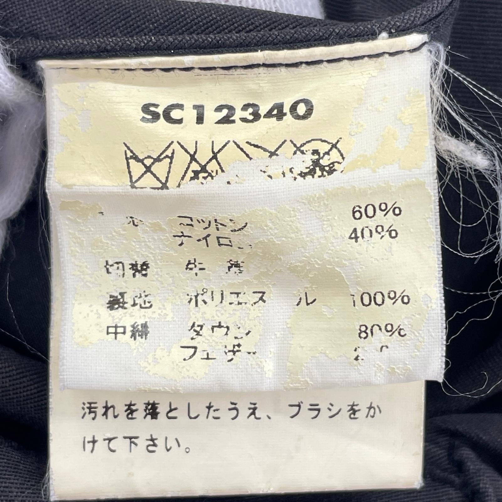その他アウター SUGAR CANE ﾚｻﾞｰﾖｰｸﾀﾞｳﾝﾍﾞｽﾄ SC12340(S) S ブラック