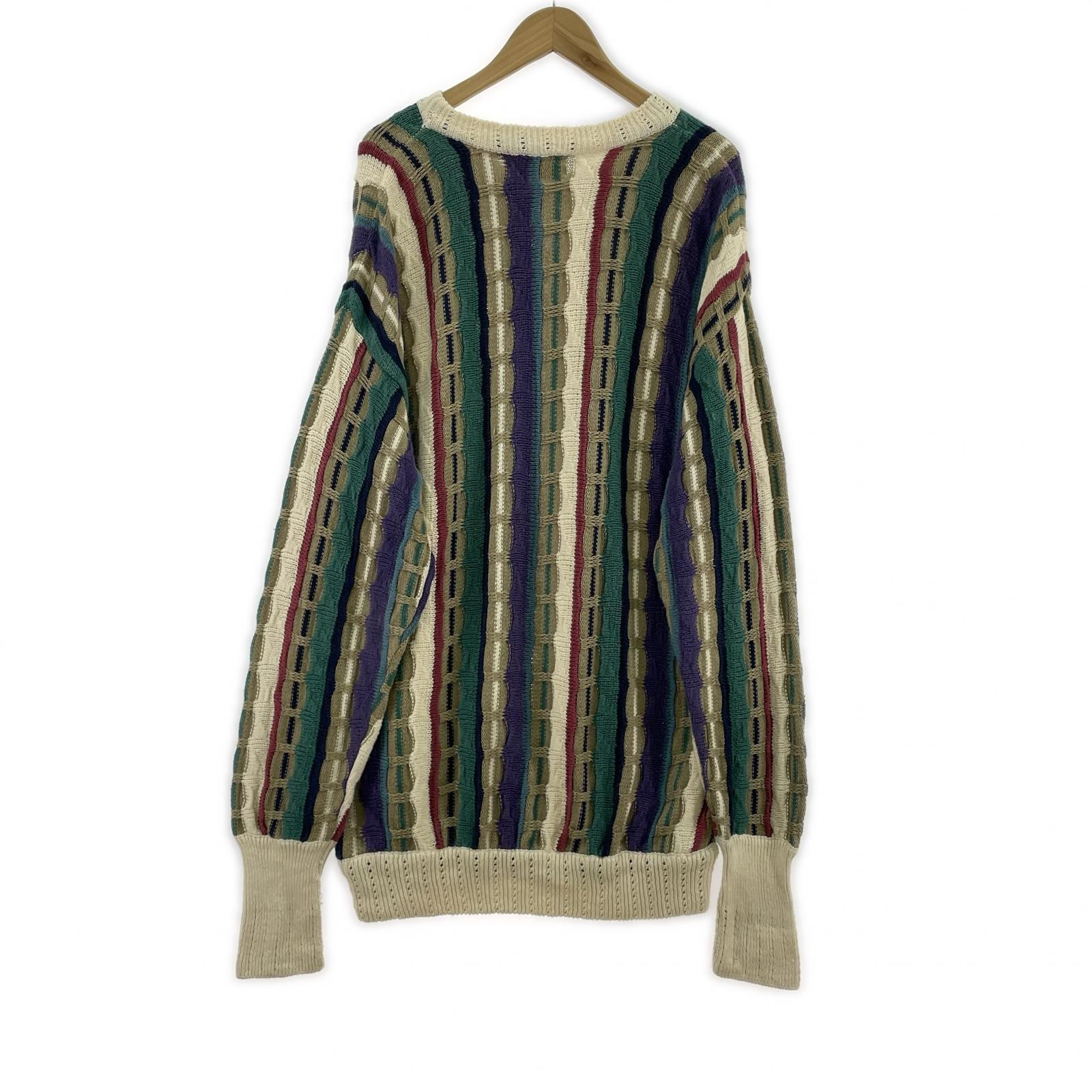 その他トップス cotton traders ニット 3Dニット L マルチカラー