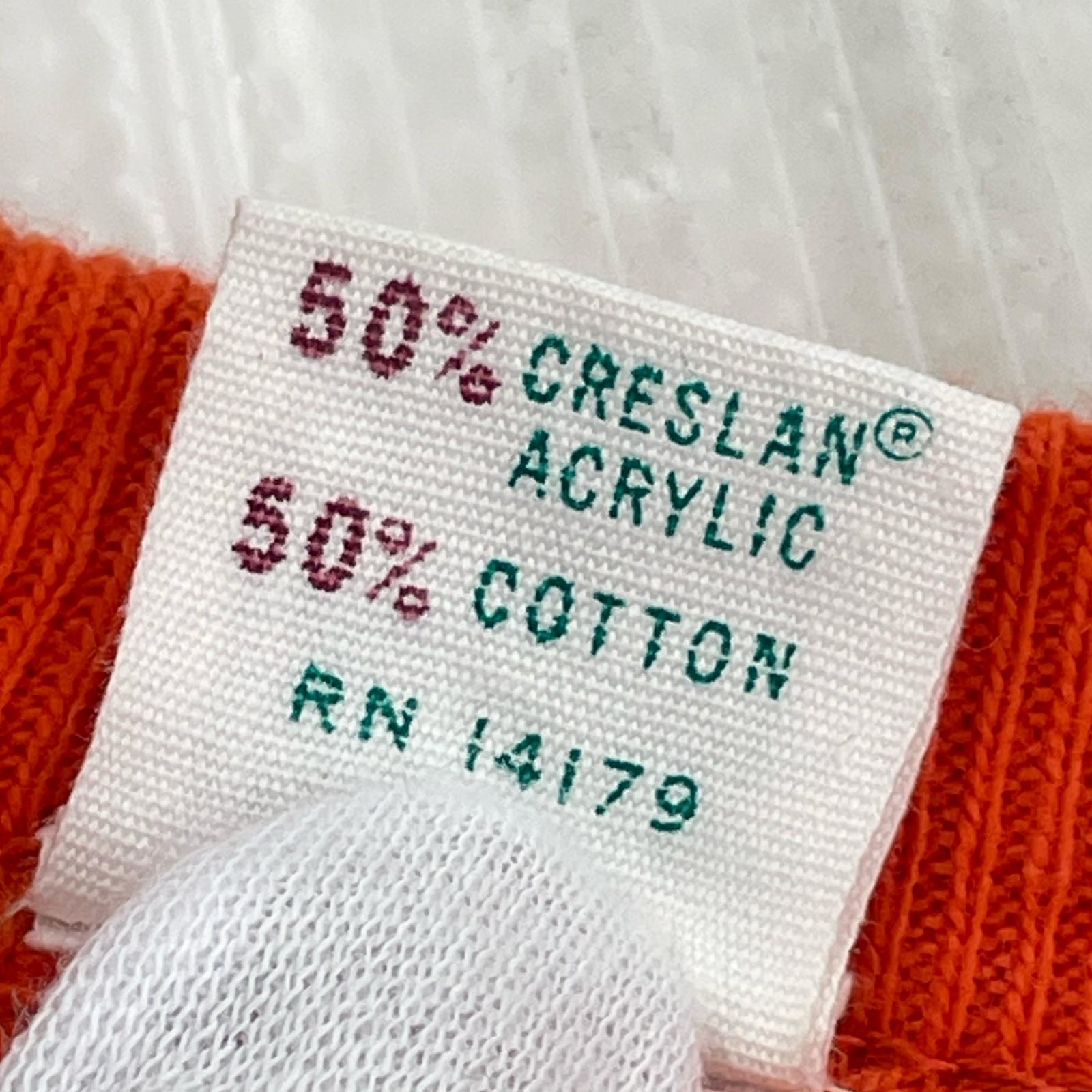 その他トップス 70s SPORTSWEAR CRESLAN AND COTTON Raglan Sweat M M オレンジ