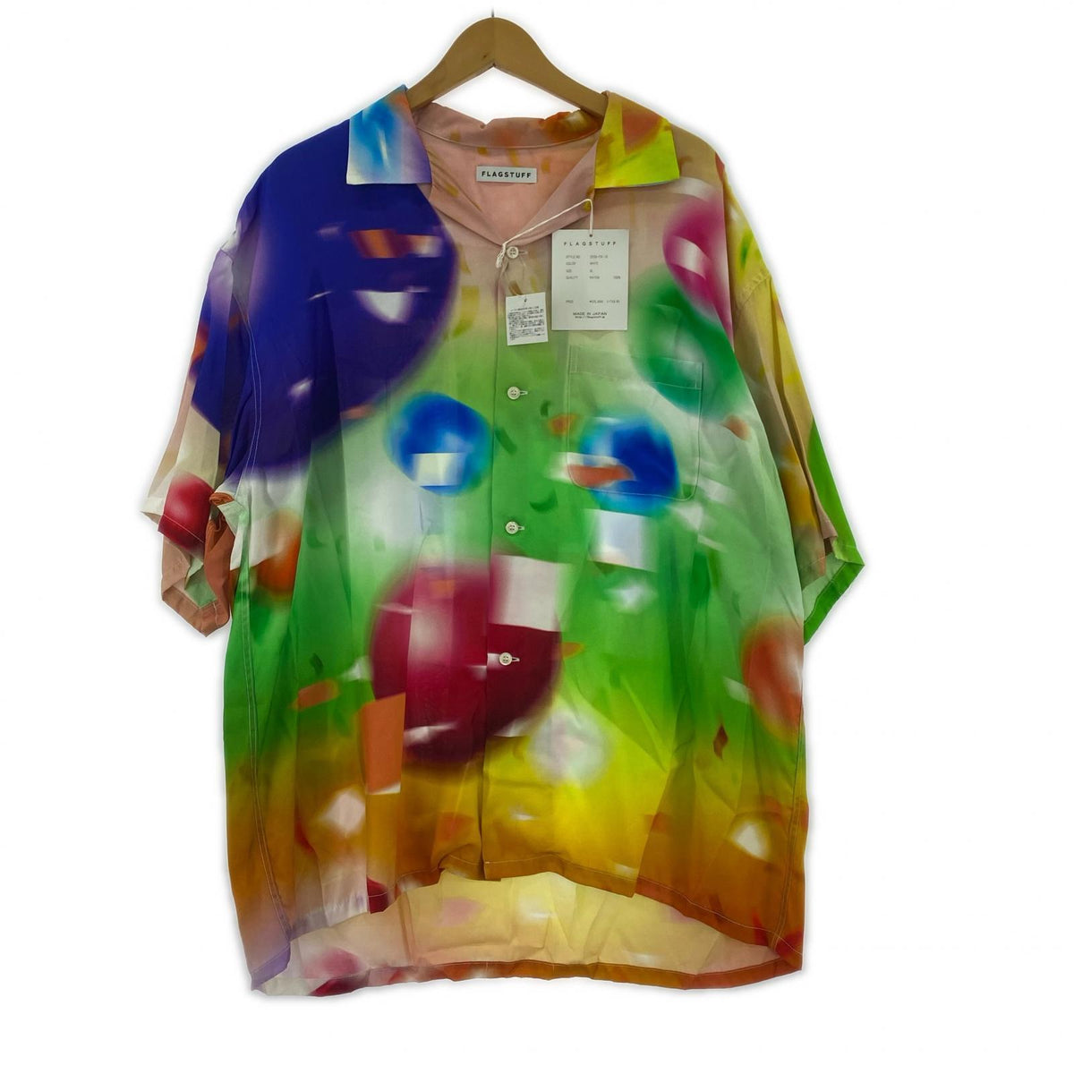 長袖シャツ FLAGSTUFF マルチカラー オープンカラーシャツ XL マルチ