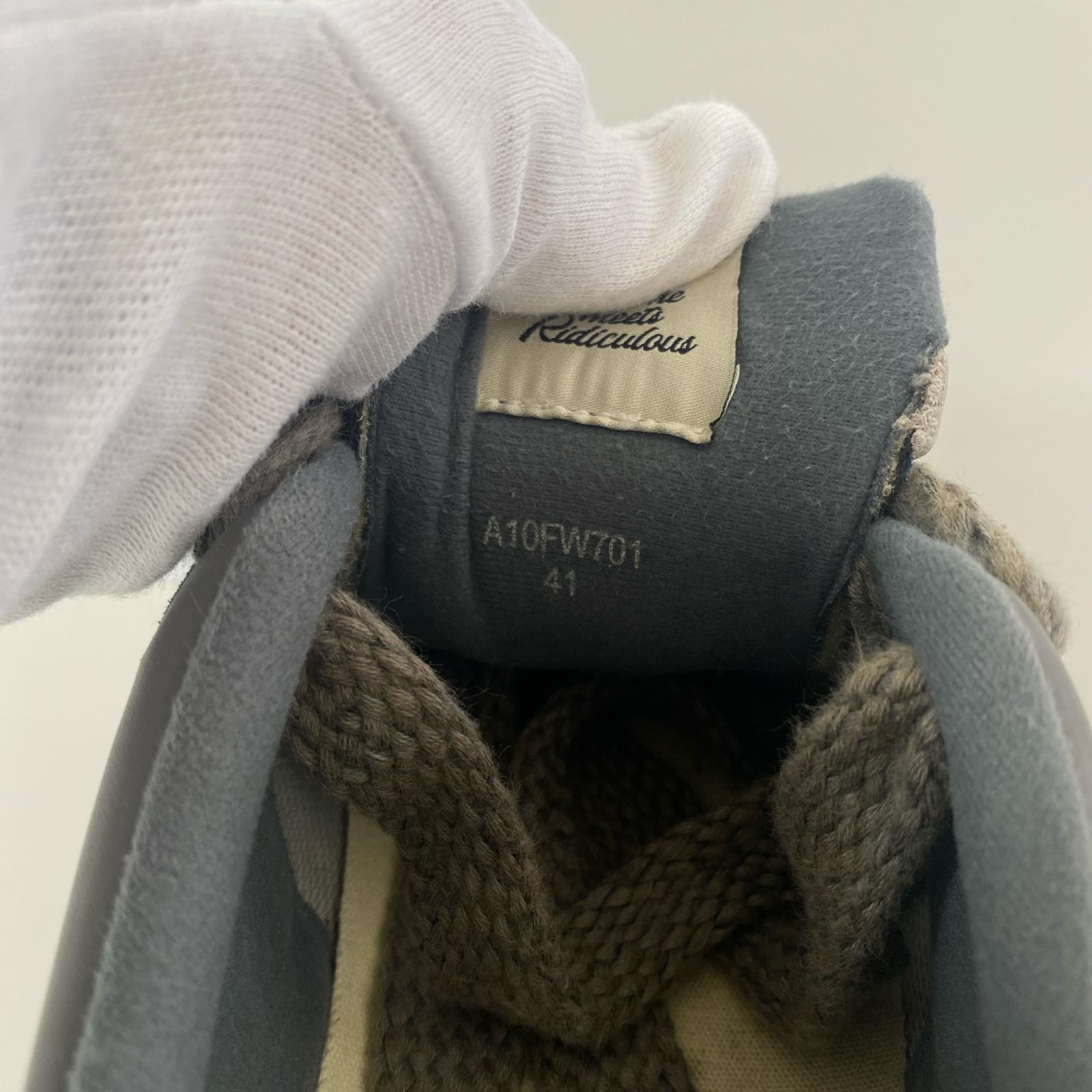 スニーカー MAISON MIHARA YASUHIRO ハイソールスニーカー (41) 黒ネイビー系 41