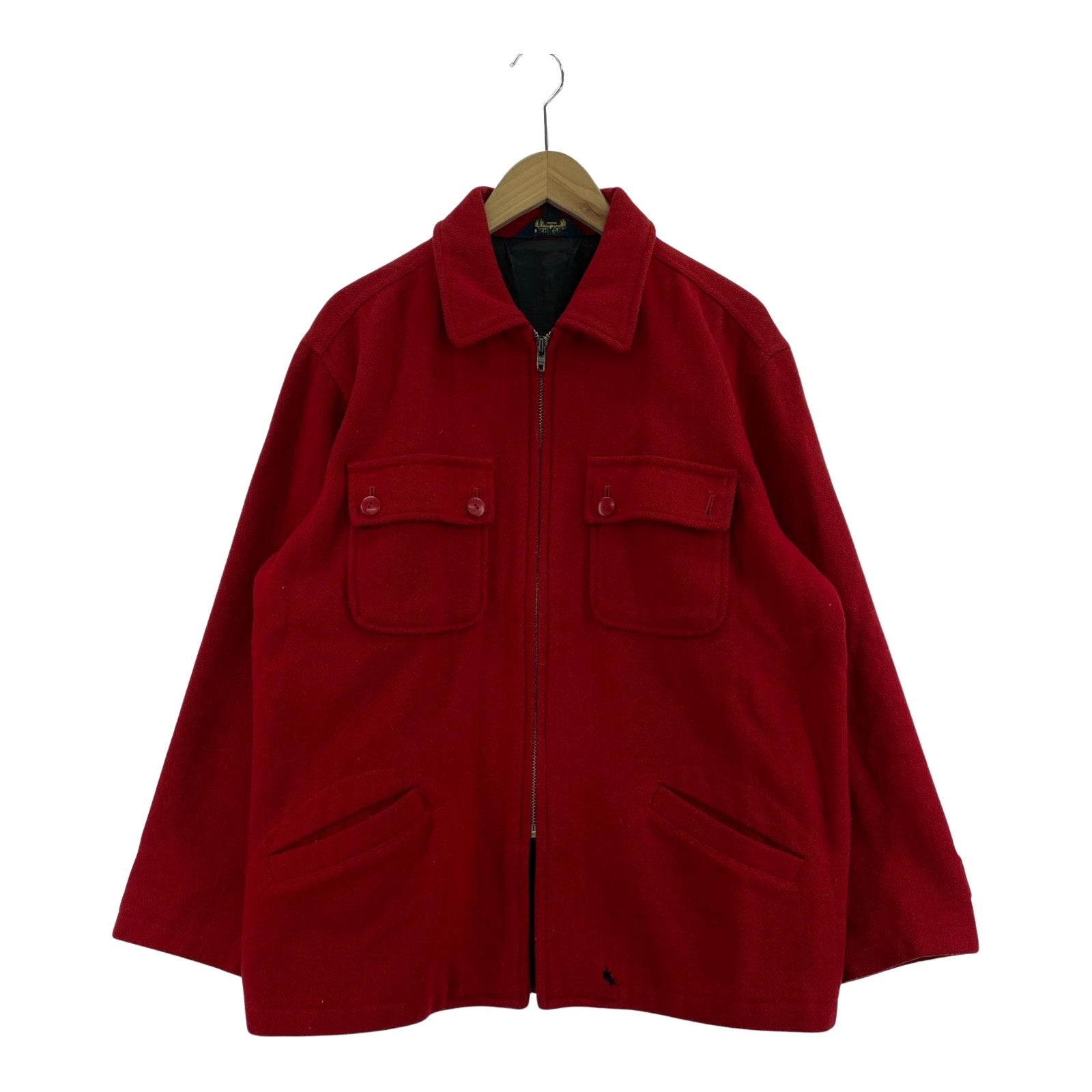 その他アウター OSH KOSH 90s ウール混ジャケット M レッド M レッド