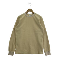 その他トップス WOOLRICH SOLOTEX WAFFLE CREW NECK SHIRT イエロー (S) S ベージュ