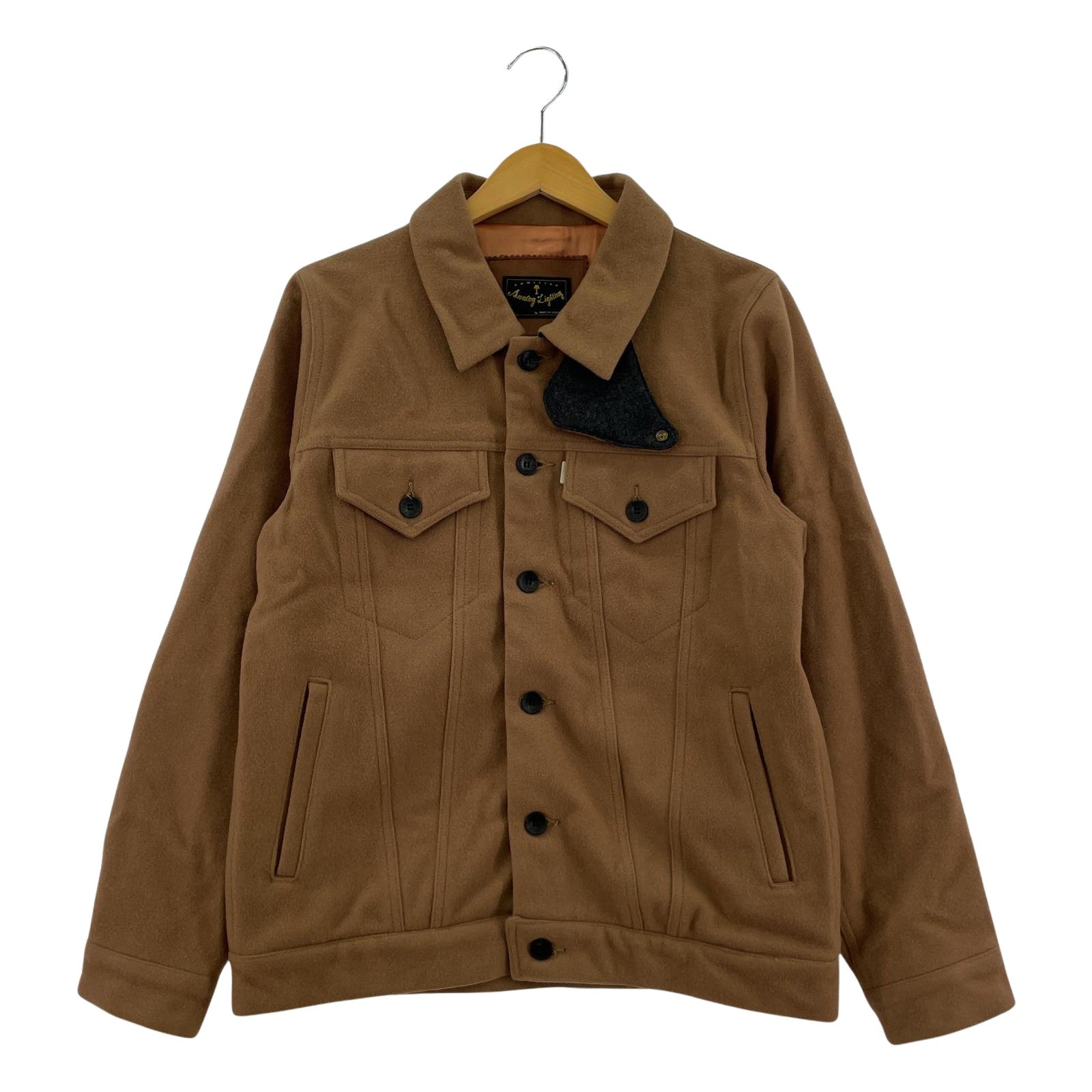 その他アウター analog lighting L/S ウールブルゾン 茶 (M)