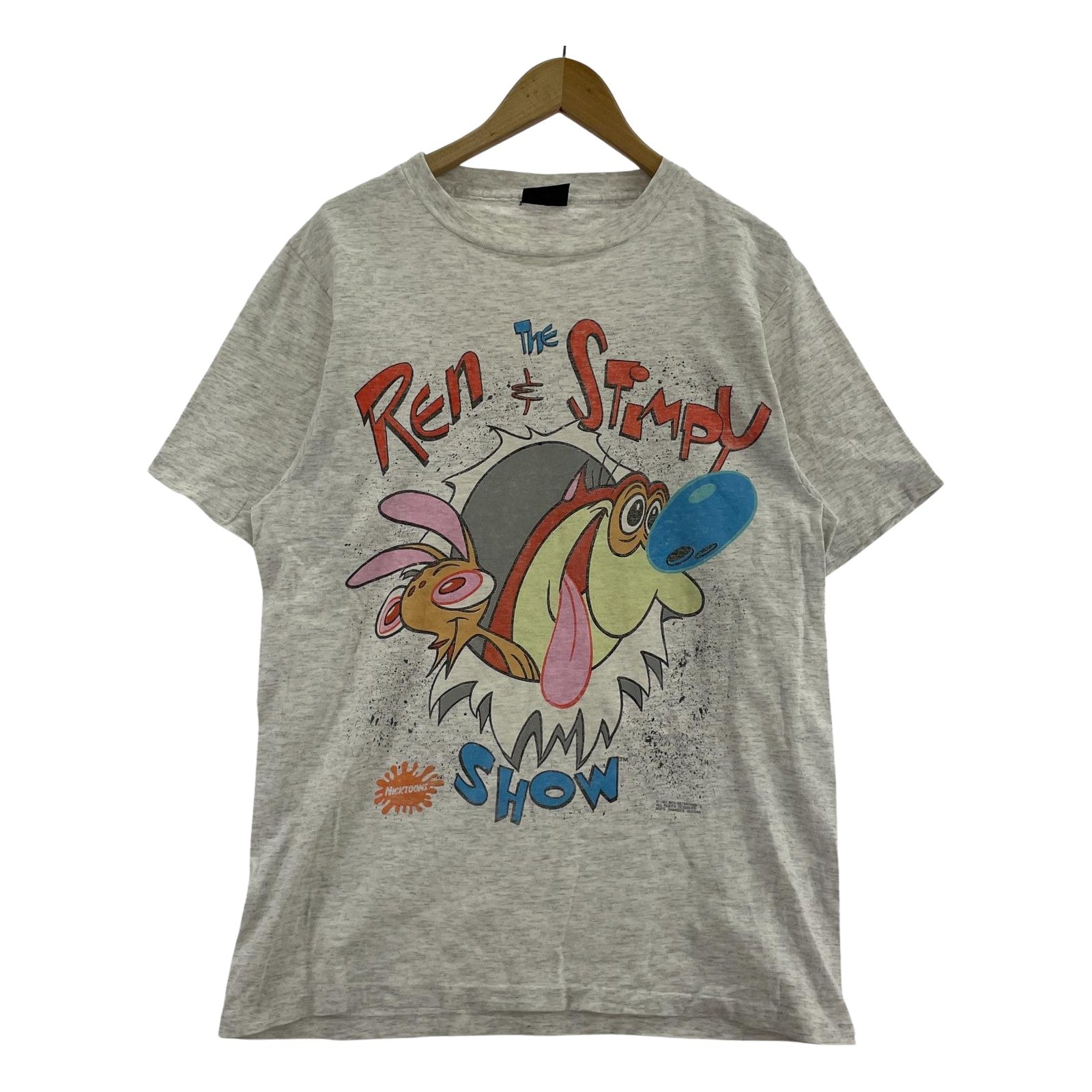 半袖Ｔシャツ REN&STIMPY 90s Print Tee L グレー