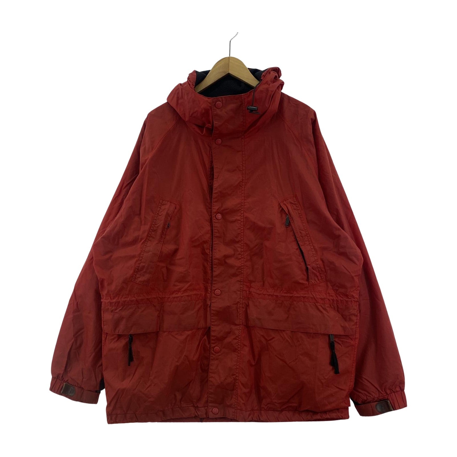 その他アウター Timberland WEATHERGEAR 裏ﾌﾘｰｽ ﾅｲﾛﾝｼﾞｬｹｯﾄ ﾚｯﾄﾞ (L) L レッド