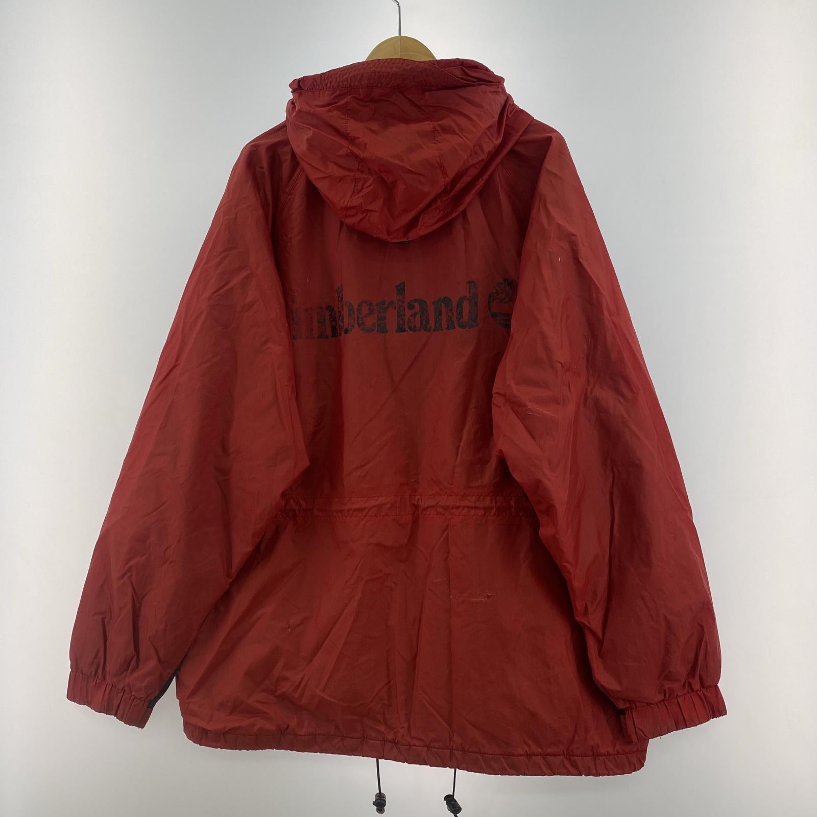 その他アウター Timberland WEATHERGEAR 裏ﾌﾘｰｽ ﾅｲﾛﾝｼﾞｬｹｯﾄ ﾚｯﾄﾞ (L) L レッド