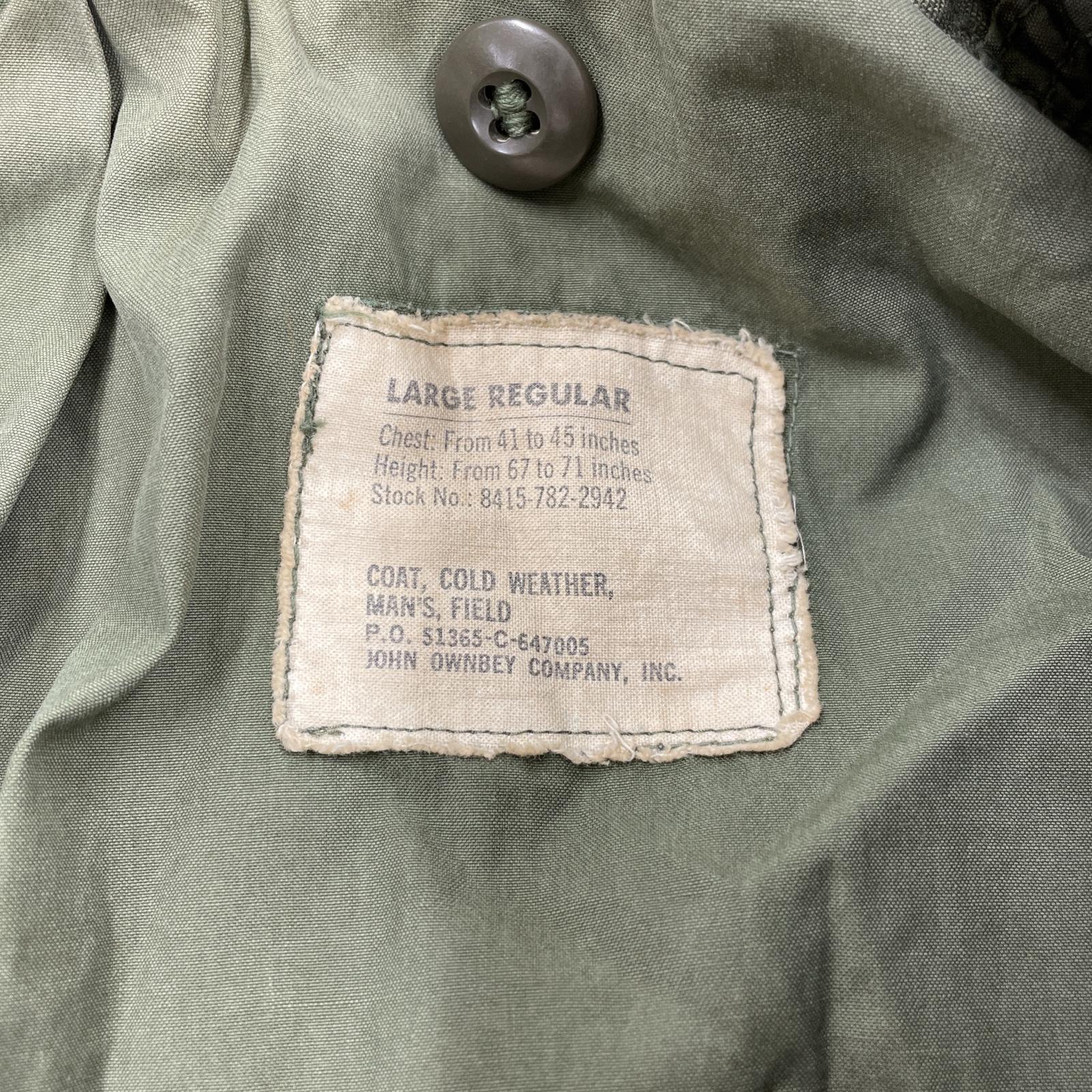 その他アウター U.S.ARMY M-65 ﾌｨｰﾙﾄﾞｼﾞｬｹｯﾄ ｱﾙﾐ L グリーン
