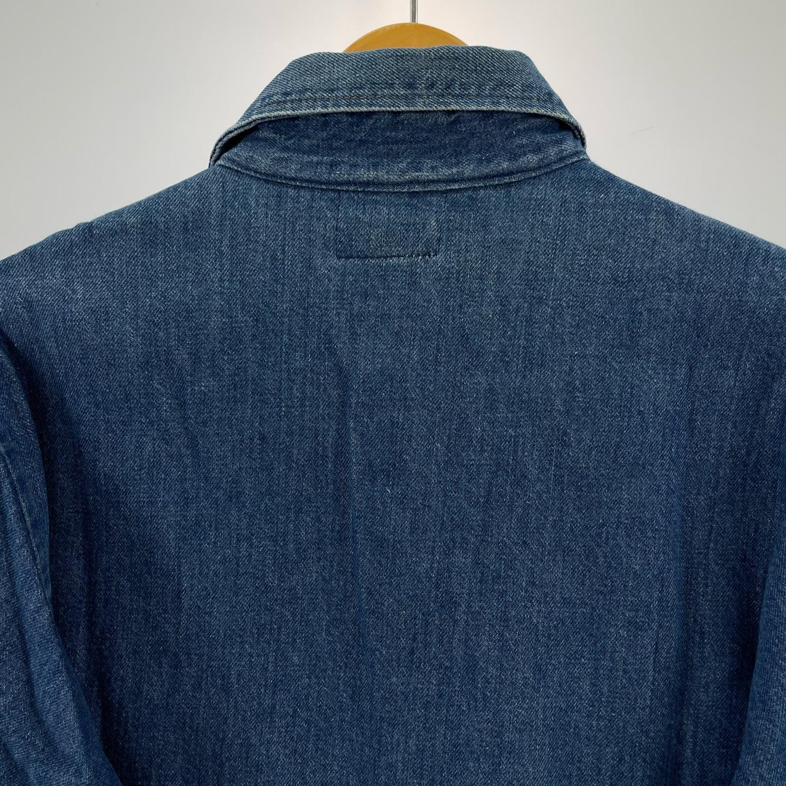 長袖シャツ 70ｓ Denim Shirt M IDG USA製 ブルー