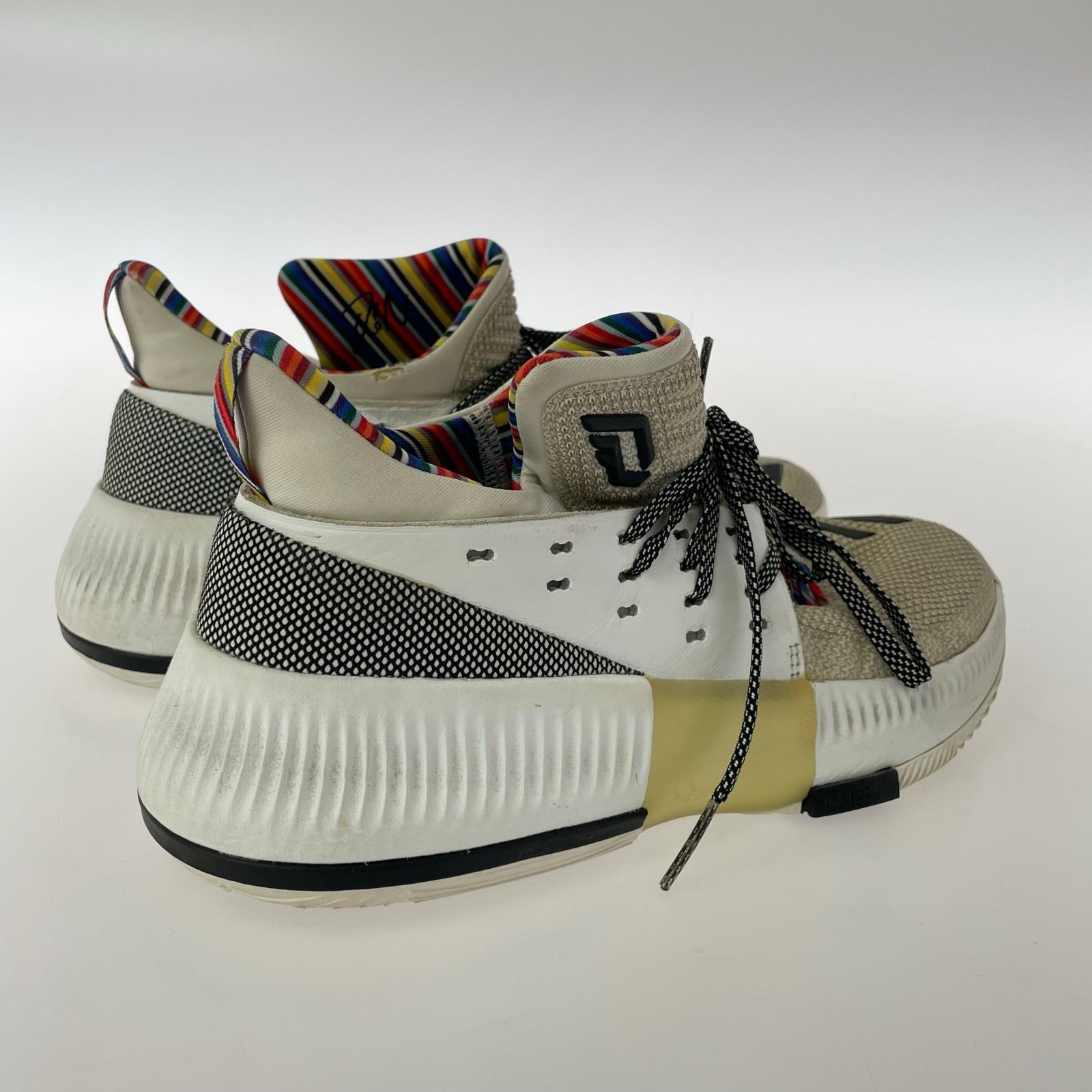 スニーカー adidas　D LILLARD3 ダミアン・リラード CRAZY TIMER BY3474 26cm (US8 UK7 1/2 EU42) ベージュ