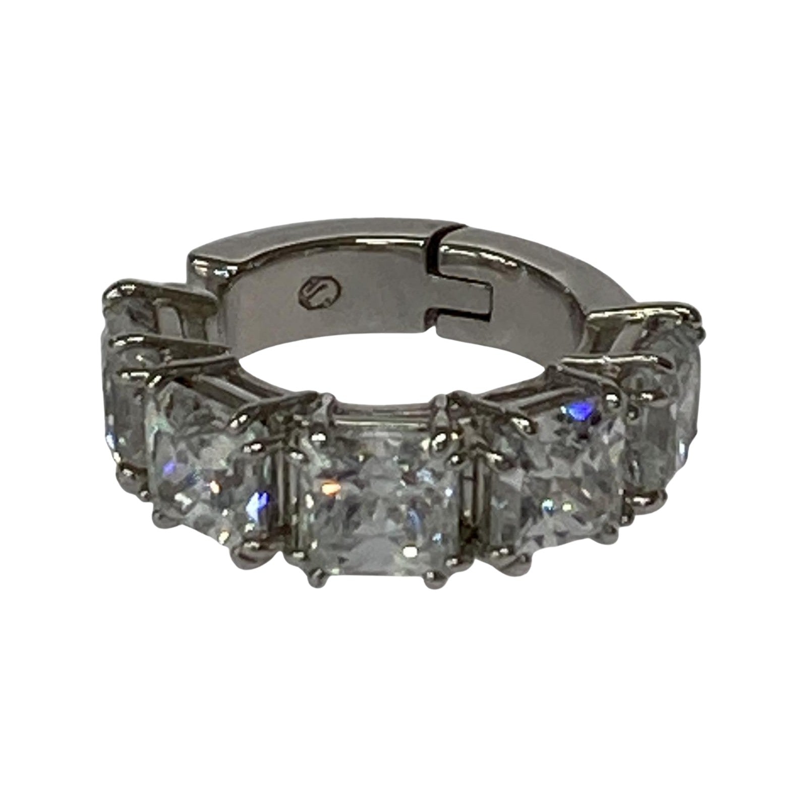 その他アクセサリー SWAROVSKI スクエアカットリング シルバー