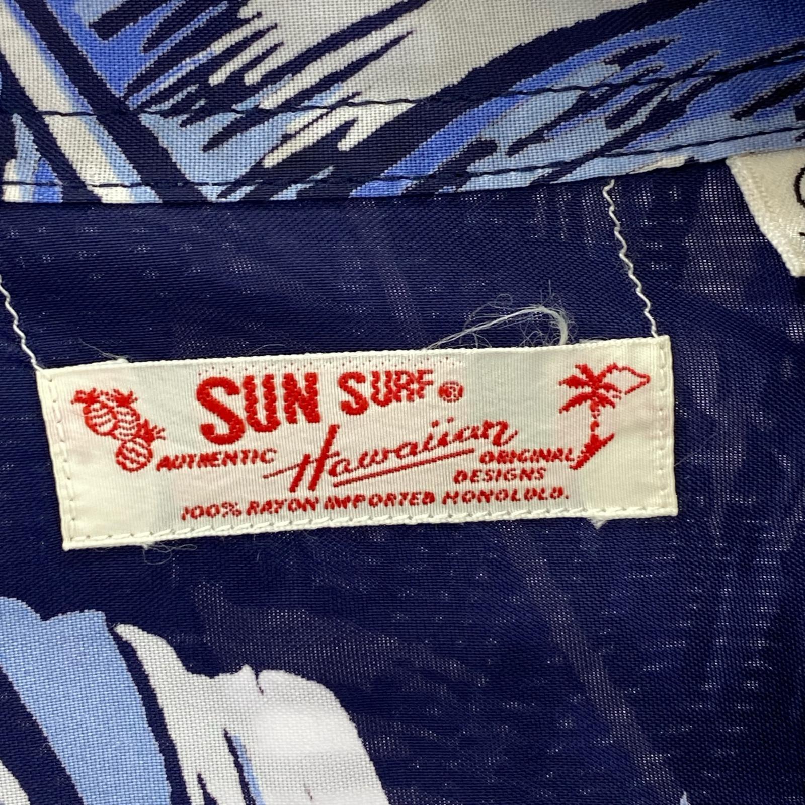 長袖シャツ SUN SURF/アロハシャツ/S/NVY S