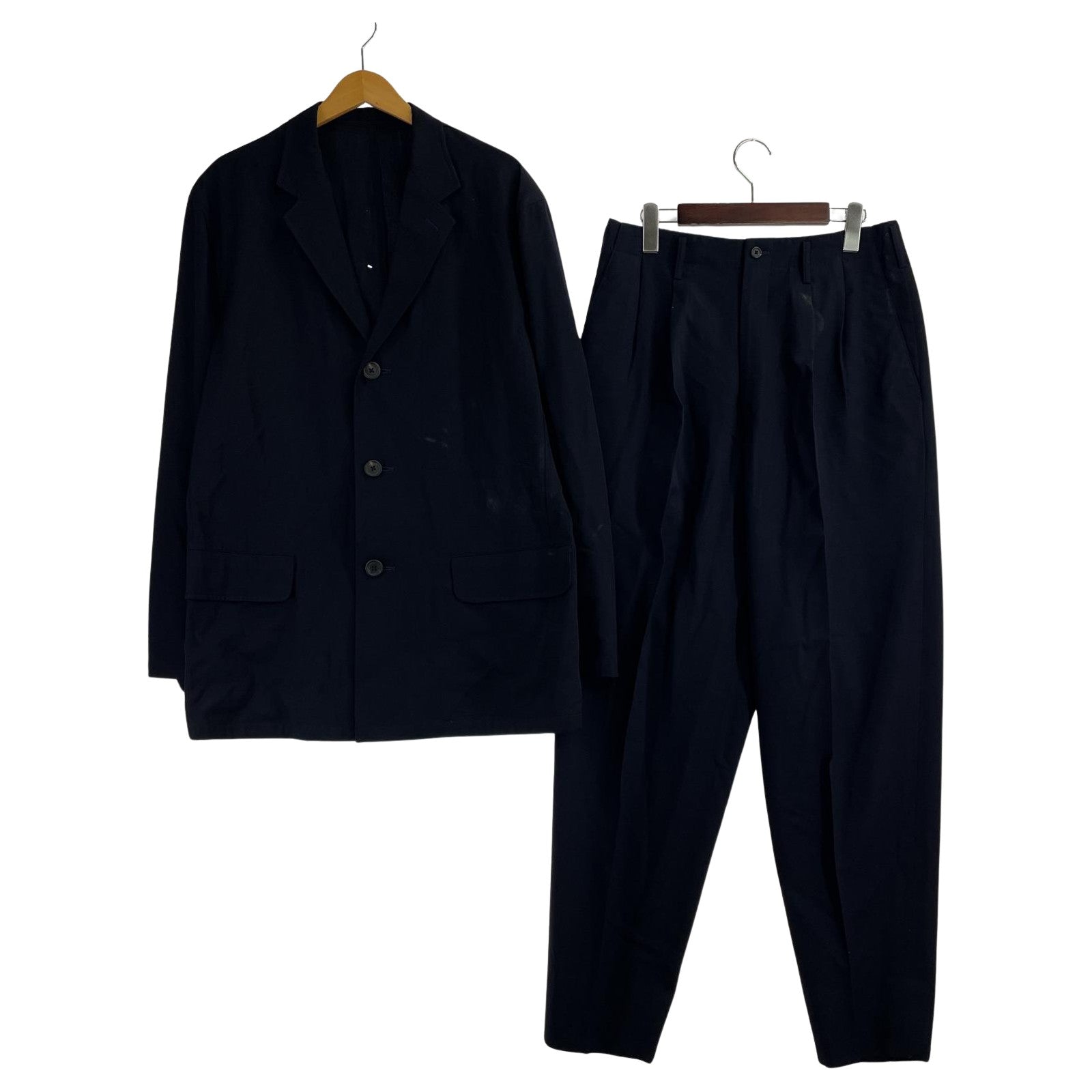 セットアップ Y's for men 90s ウールセットアップ 紺 (M) M ネイビー