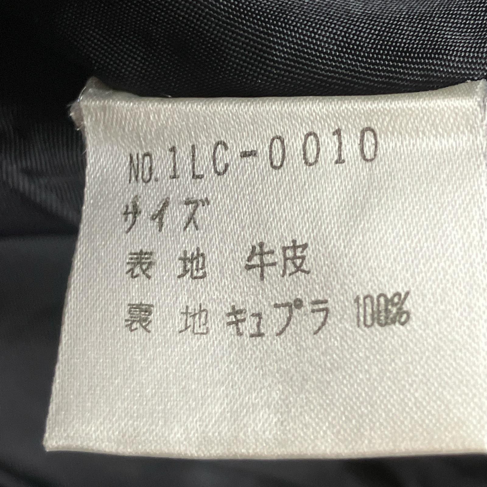 レザージャケット OZONE COMMUNITY Cow Leather Double Coat BLK ブラック
