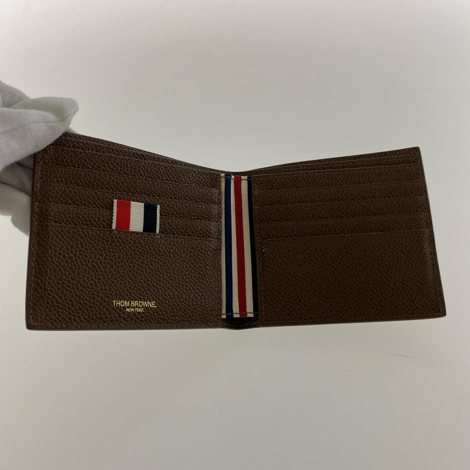 その他アクセサリー トムブラウン　ミニ財布 ブラウン