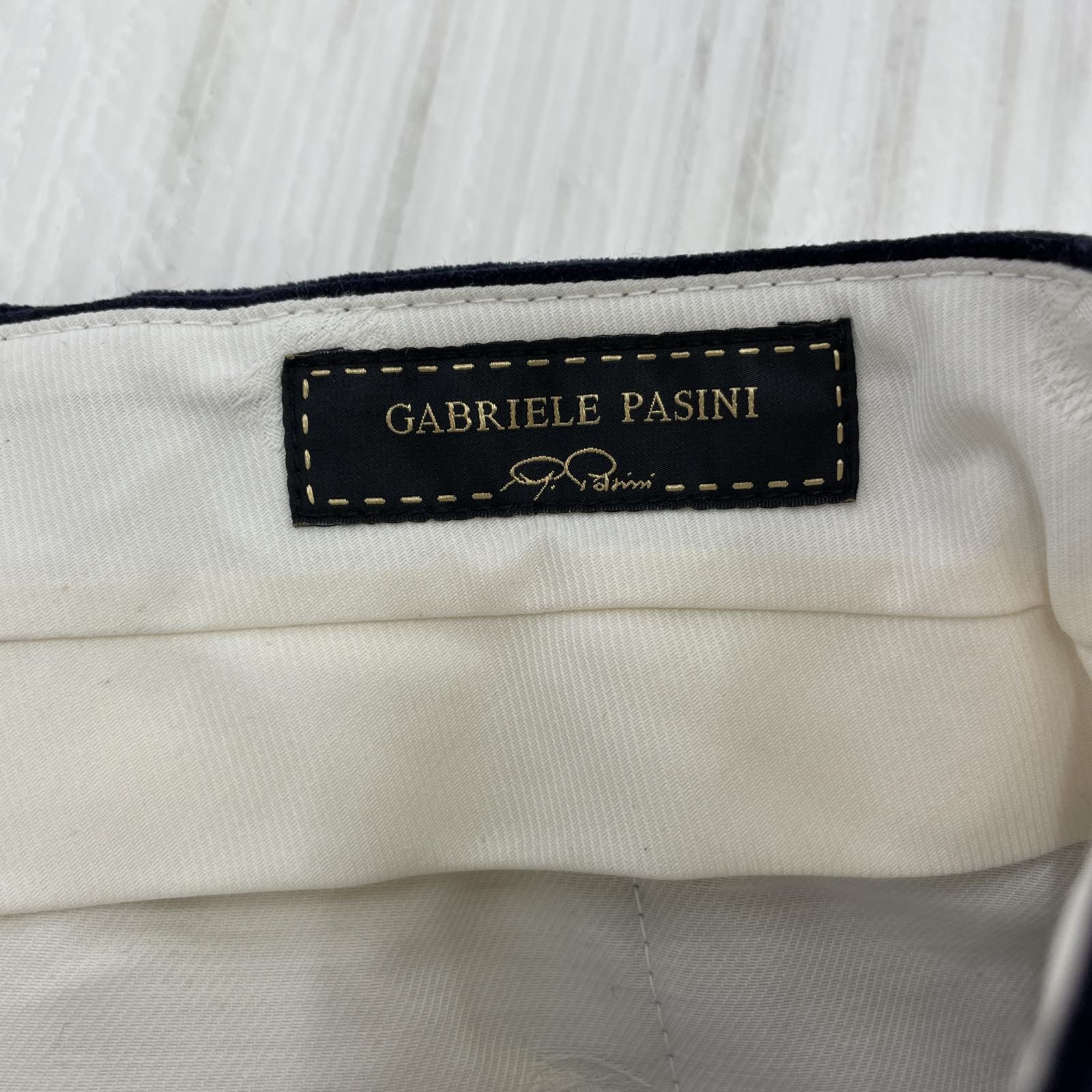 パンツ GABRIELE PASINI ｺｰﾃﾞｭﾛｲﾍﾞﾛｱ切替ﾊﾟﾝﾂ ﾈｲﾋﾞｰ 52 ネイビー