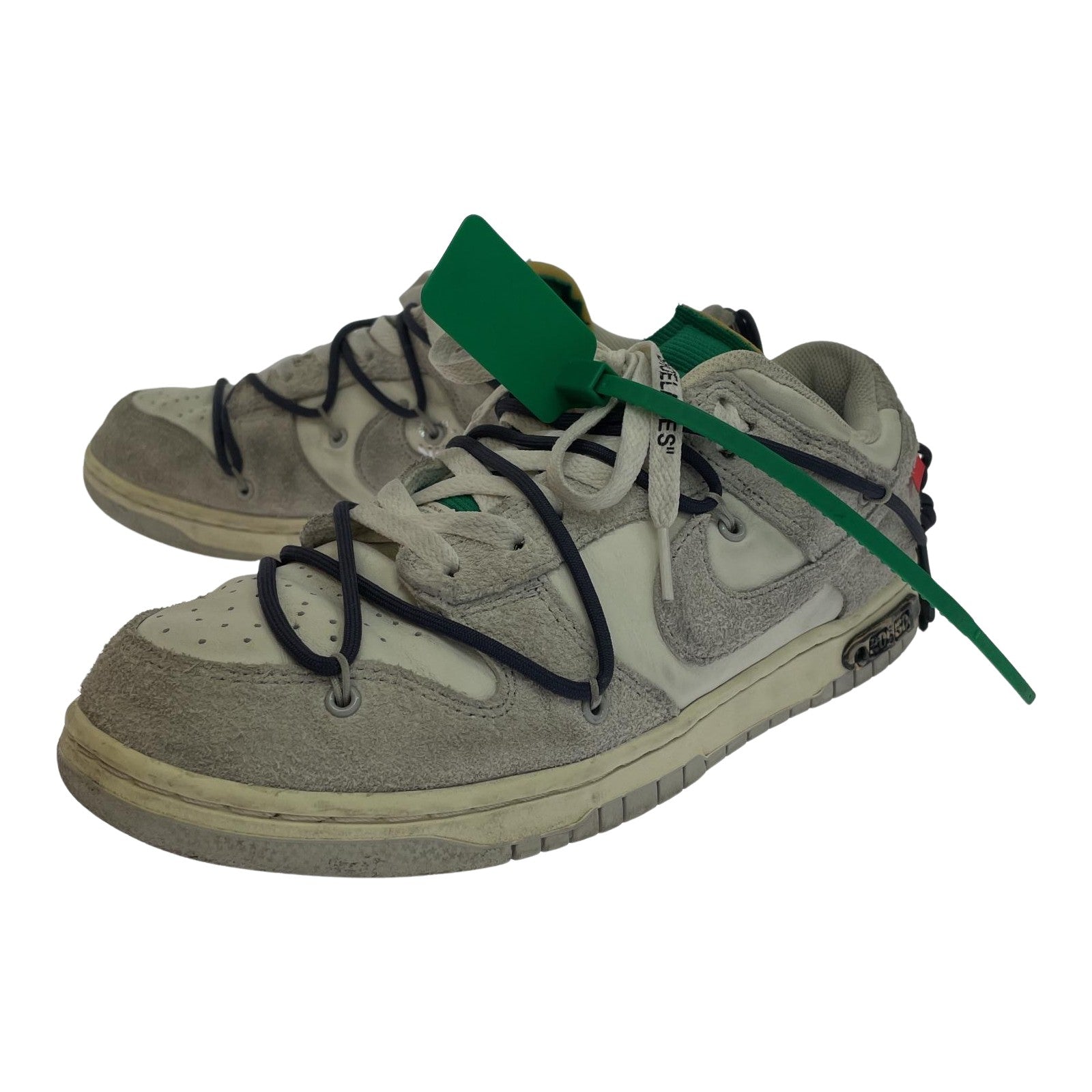 スニーカー ｘOFF-WHITE DUNK LOW 28cm (US10 UK9 1/2 EU46) グレー